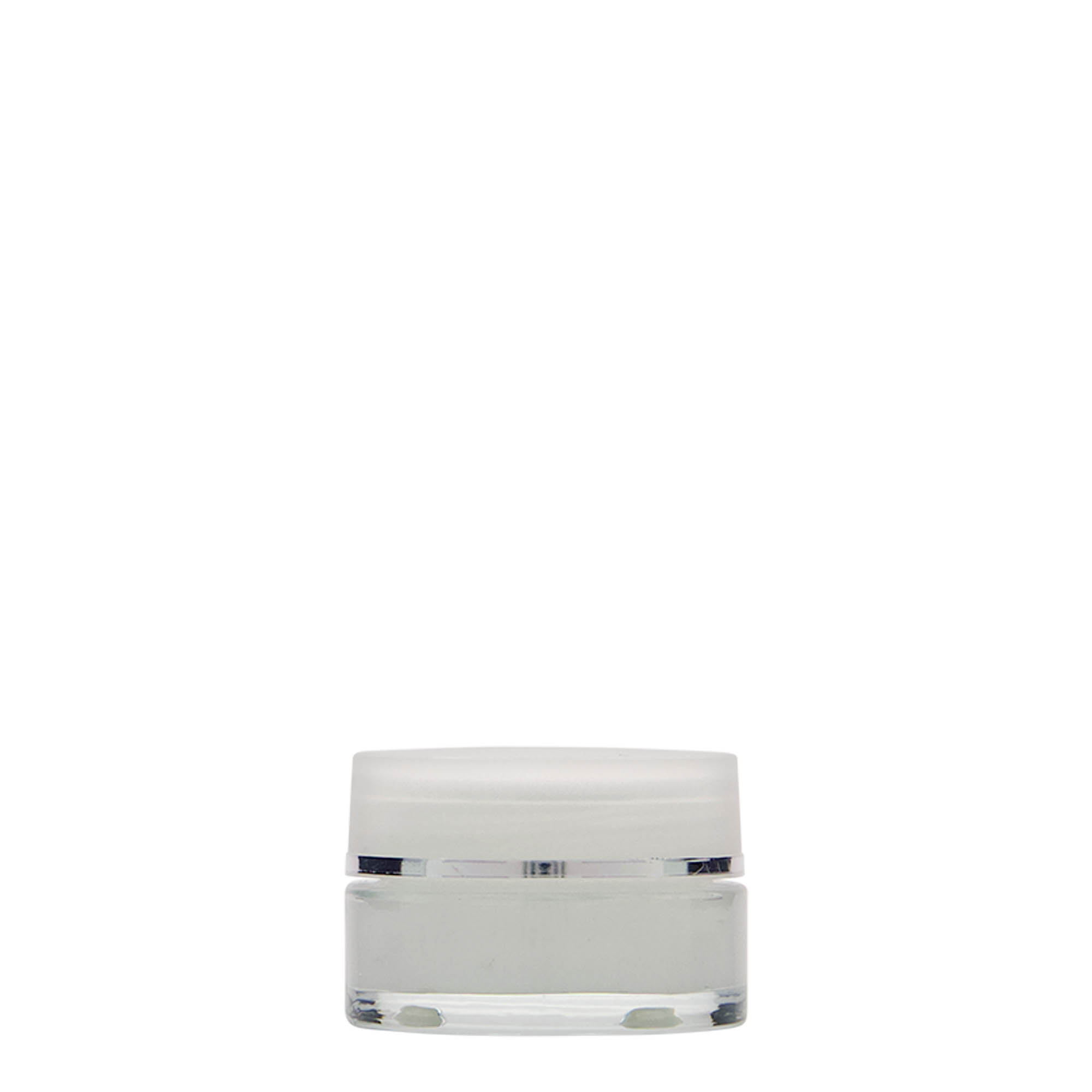 Pot de 15 ml « Clear Edition », verre, ouverture : bouchon à vis