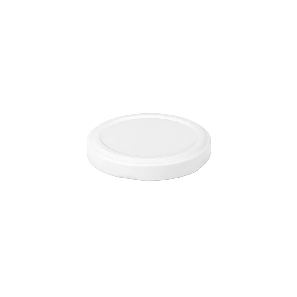Bouchon à vis, tôle blanche, blanc, pour ouverture : TO 53