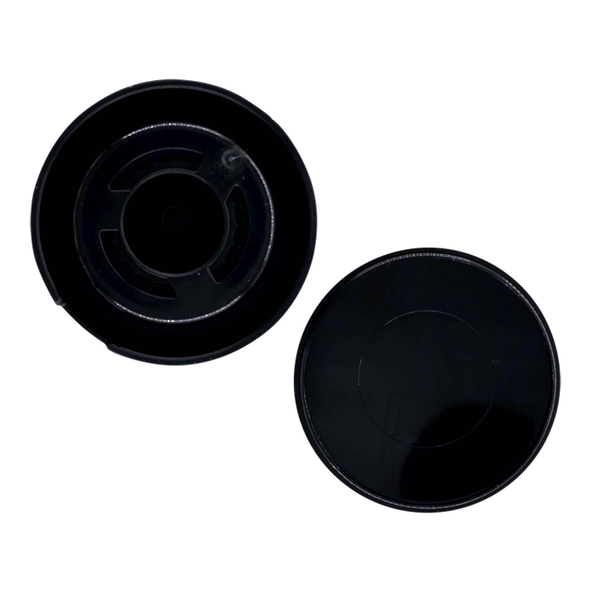 Bouchon pour pot à épices moulin, plastique PP, noir, pour bouchage: GPI 38/400