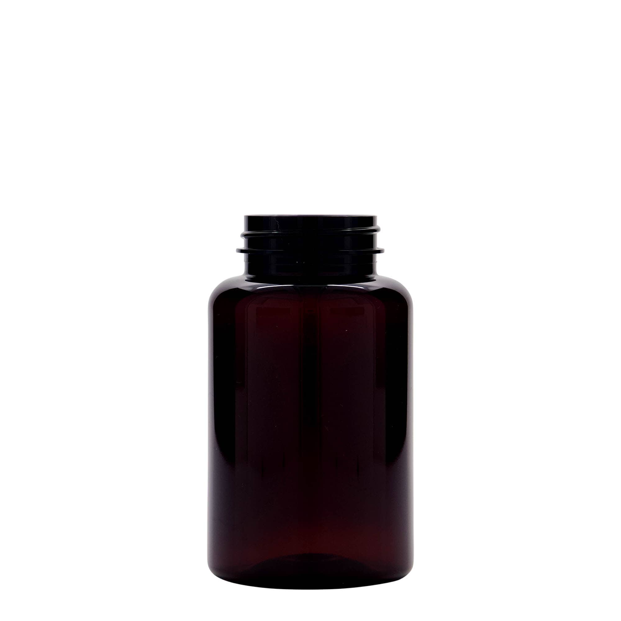 250 ml emballage PET, plastique, brun, ouverture : 45/400