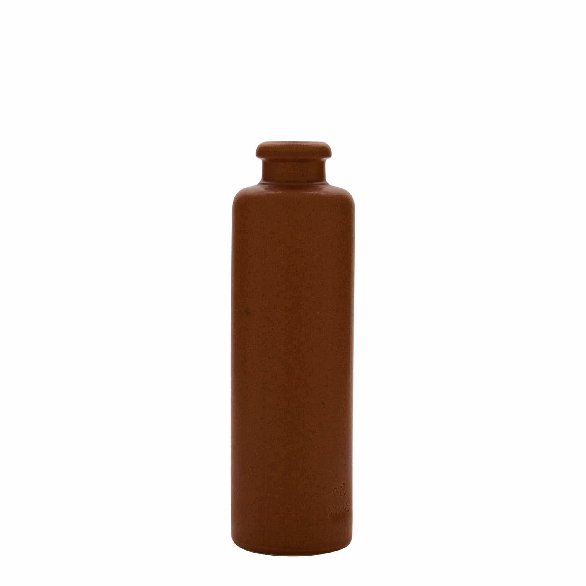 Chope en terre cuite 200 ml, grès, rouge-brun, bouchage: bouchon Chope en terre cuite 200 ml, grès, rouge-brun, bouchage: bouchon