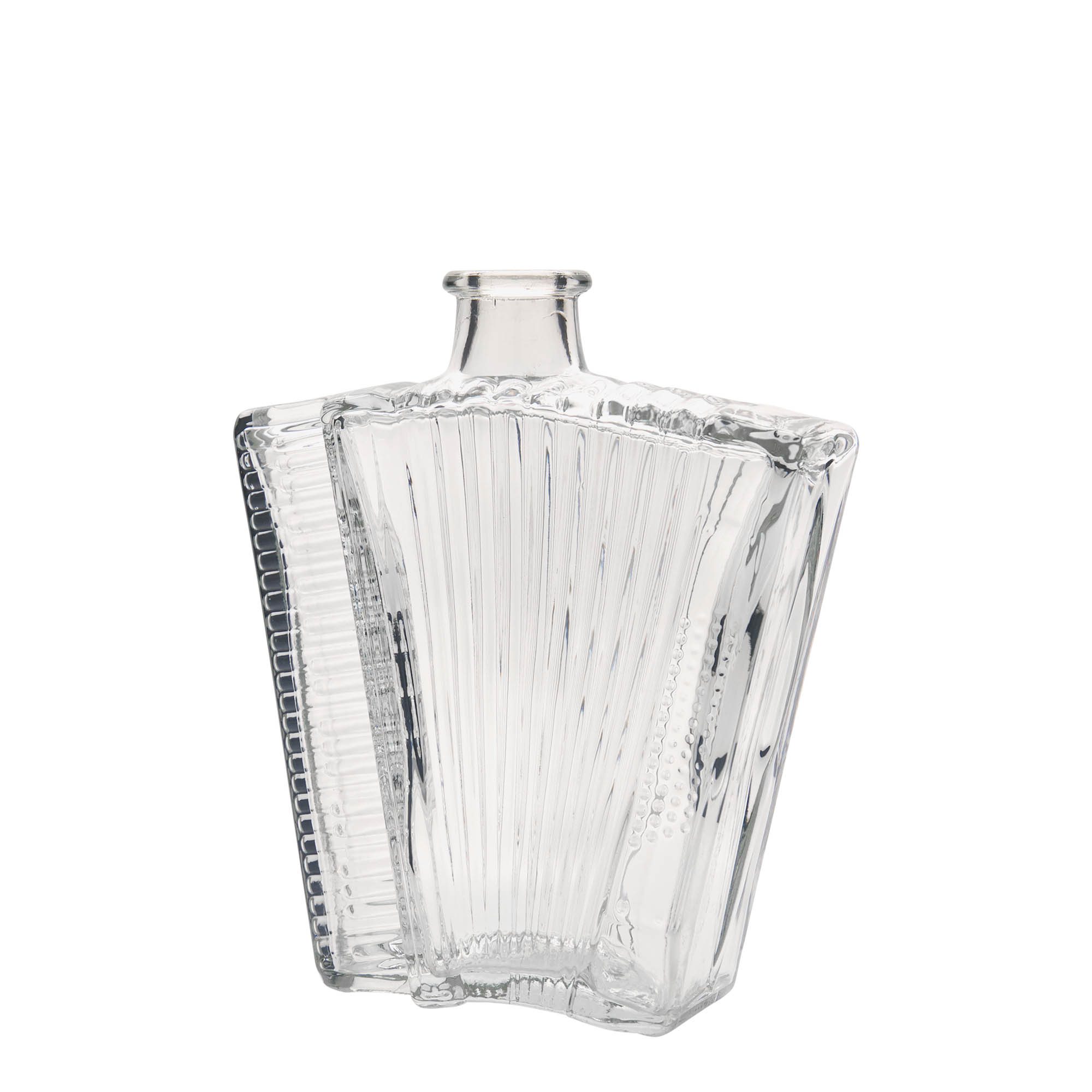 Bouteille en verre 500 ml « Accordéon », ouverture : liège Bouteille en verre 500 ml « Accordéon », ouverture : liège