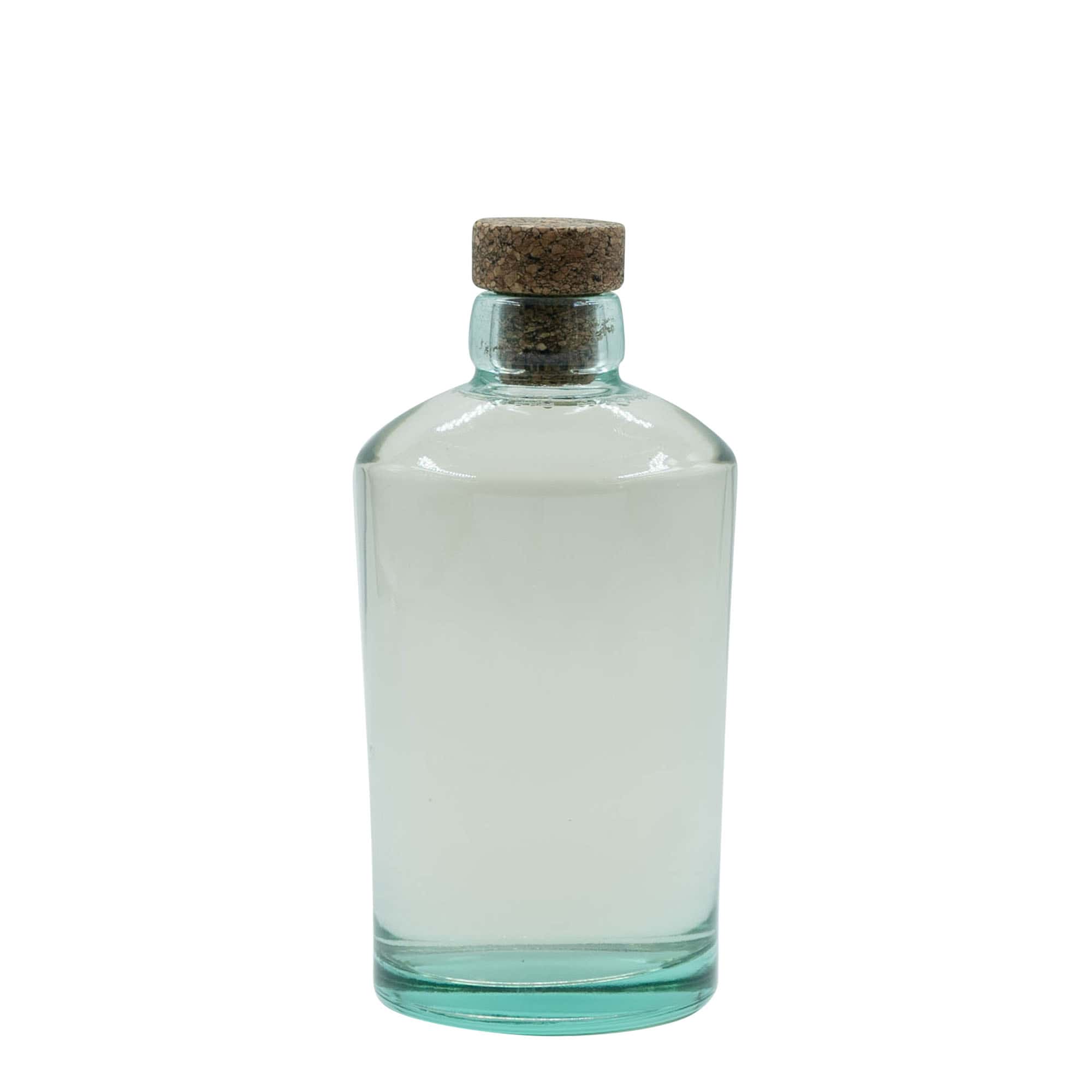 Bouteille en verre 500 ml « Barrel », ouverture : bouchon en liège