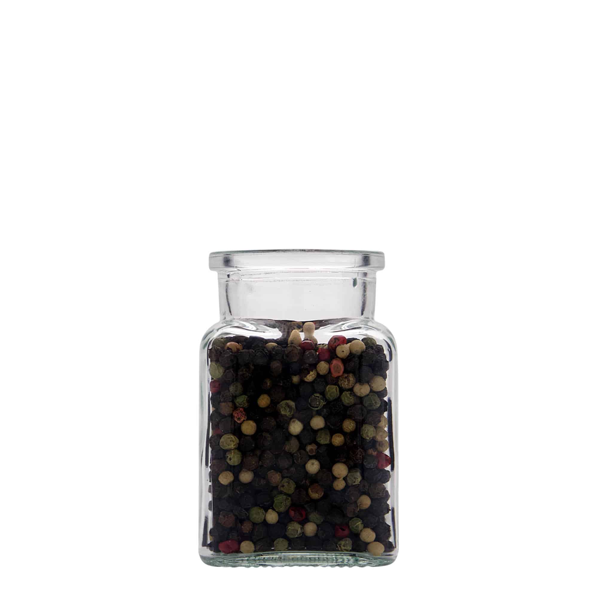 150 ml verre à bouchon en liège, carré, ouverture : liège