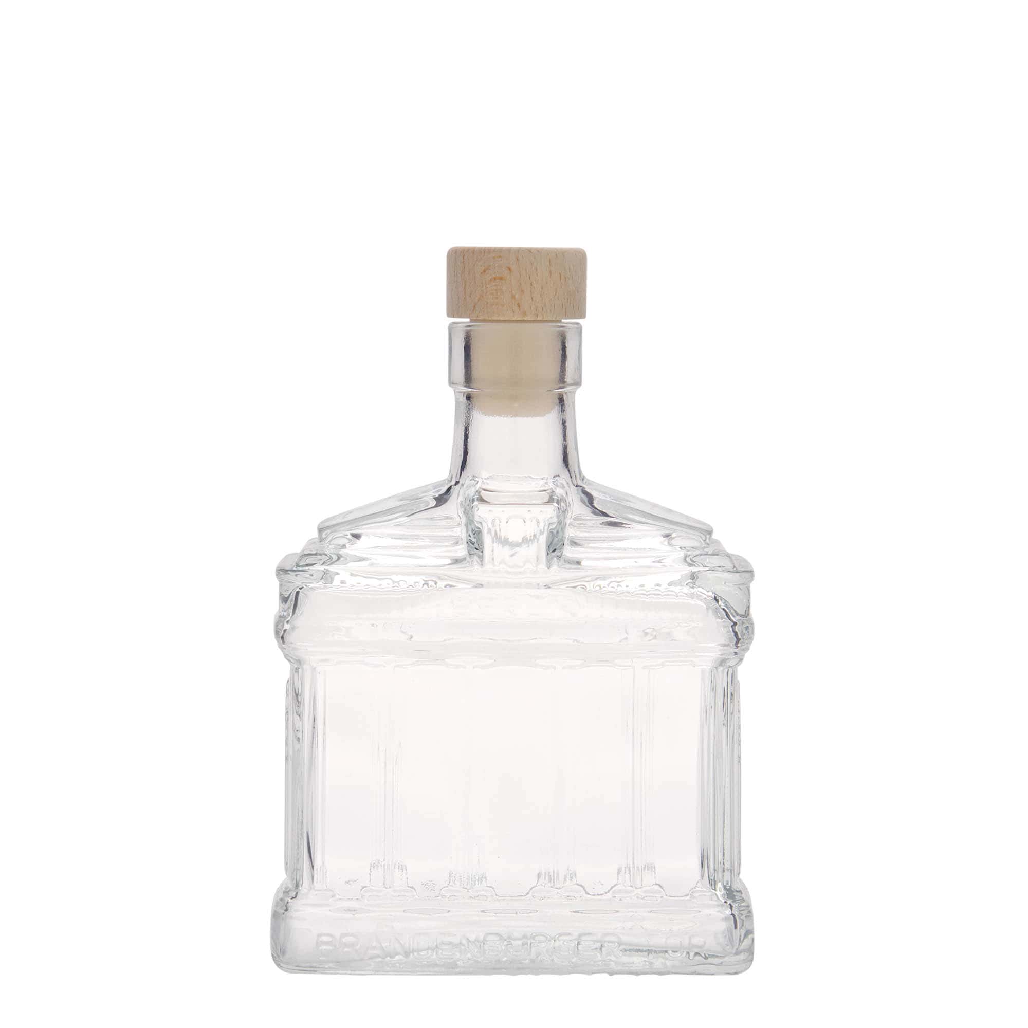 Bouteille en verre 200 ml 'Porte de Brandebourg', bouchage: bouchon