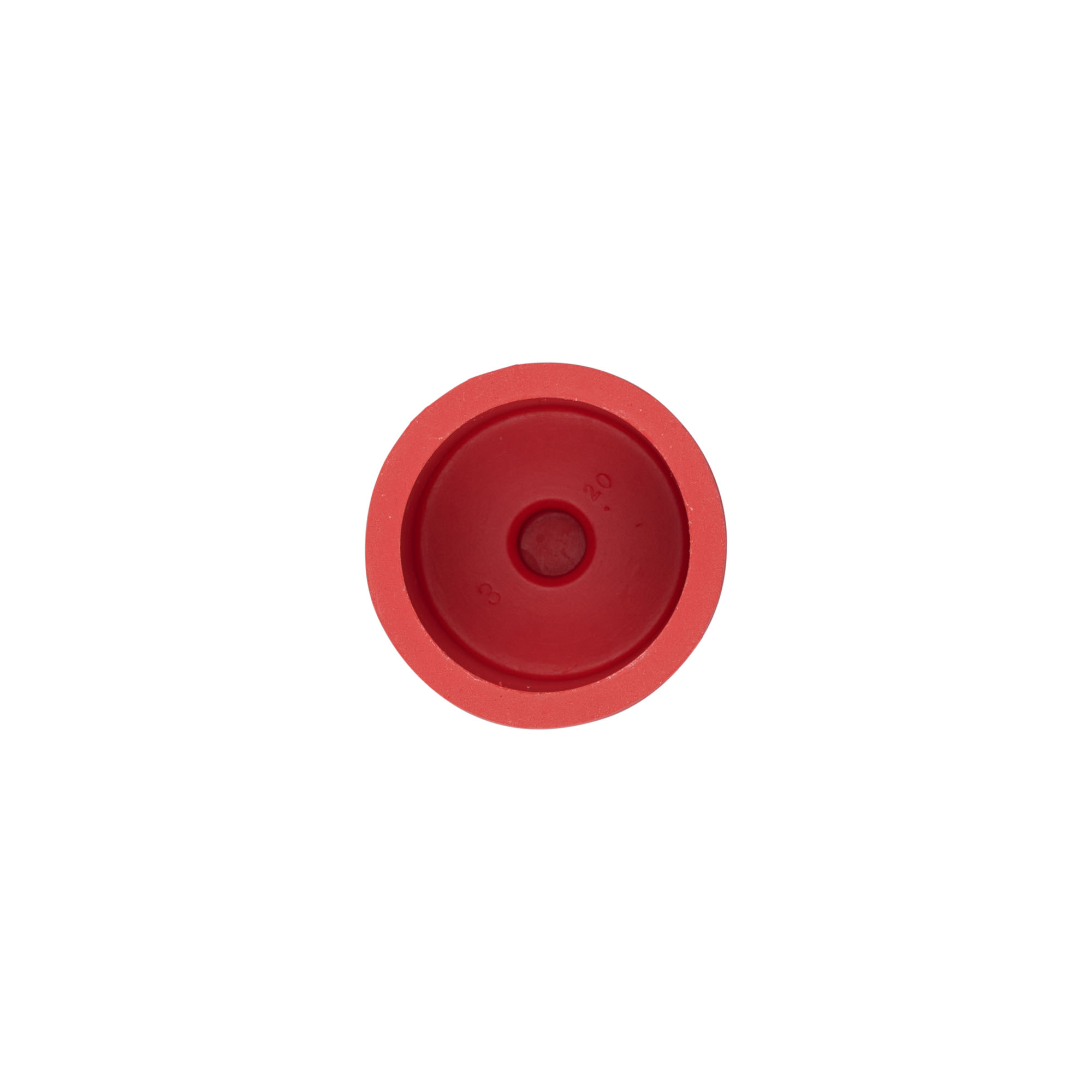 Capuchon de pont type 3, caoutchouc, rouge Capuchon de pont type 3, caoutchouc, rouge
