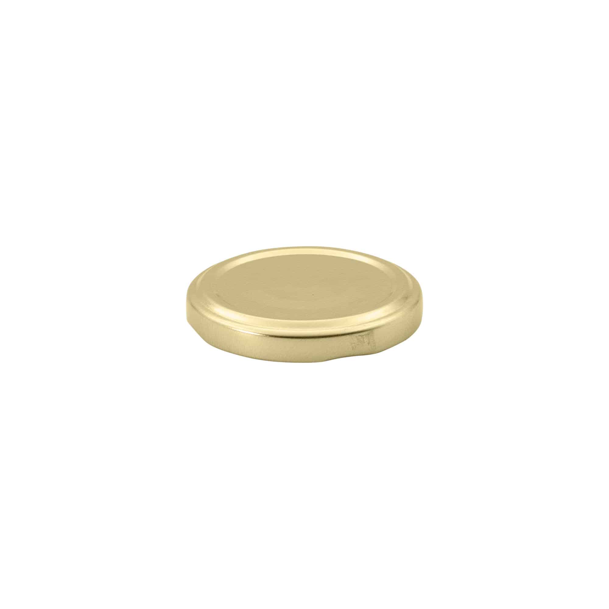 Bouchon à vis, tôle blanche, doré, pour ouverture : TO 58