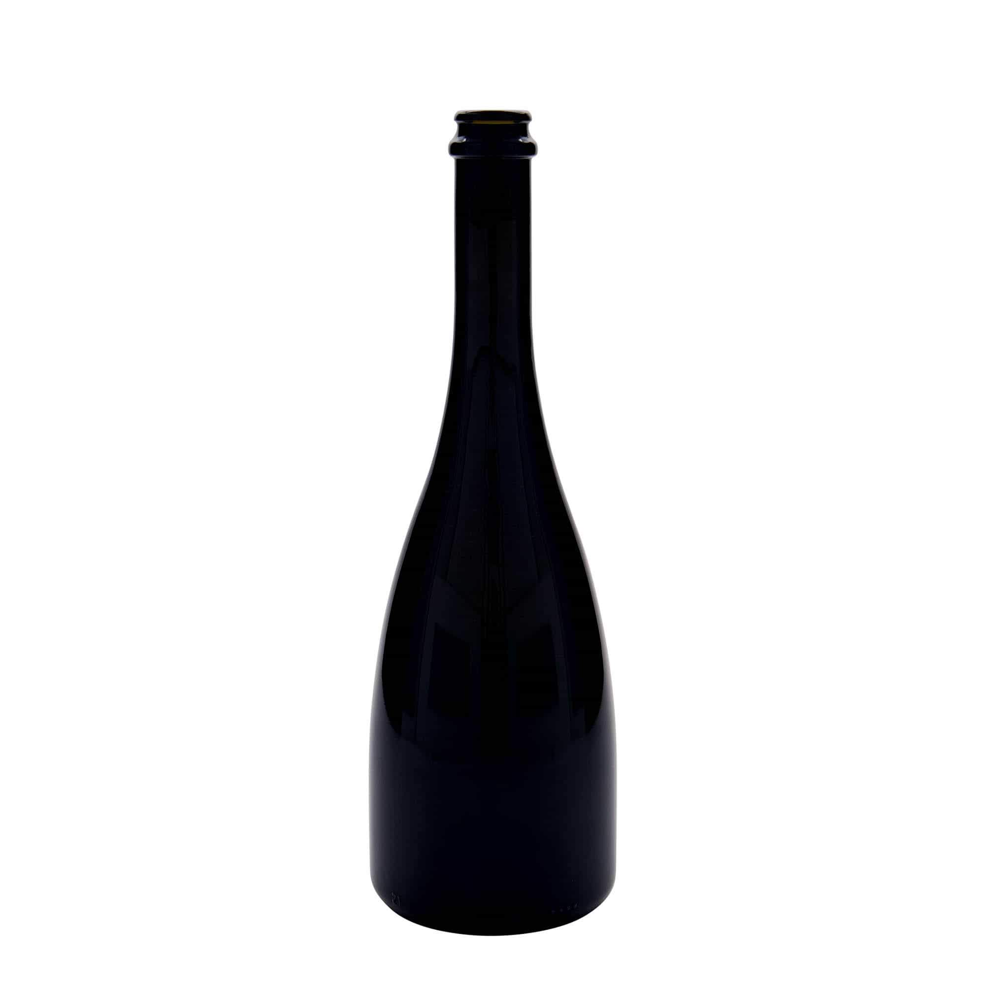 Bouteille de bière / de Champagne 750 ml 'Tosca', verre, vert antique, bouchage: capsules couronnes Bouteille de bière / de Champagne 750 ml 'Tosca', verre, vert antique, bouchage: capsules couronnes