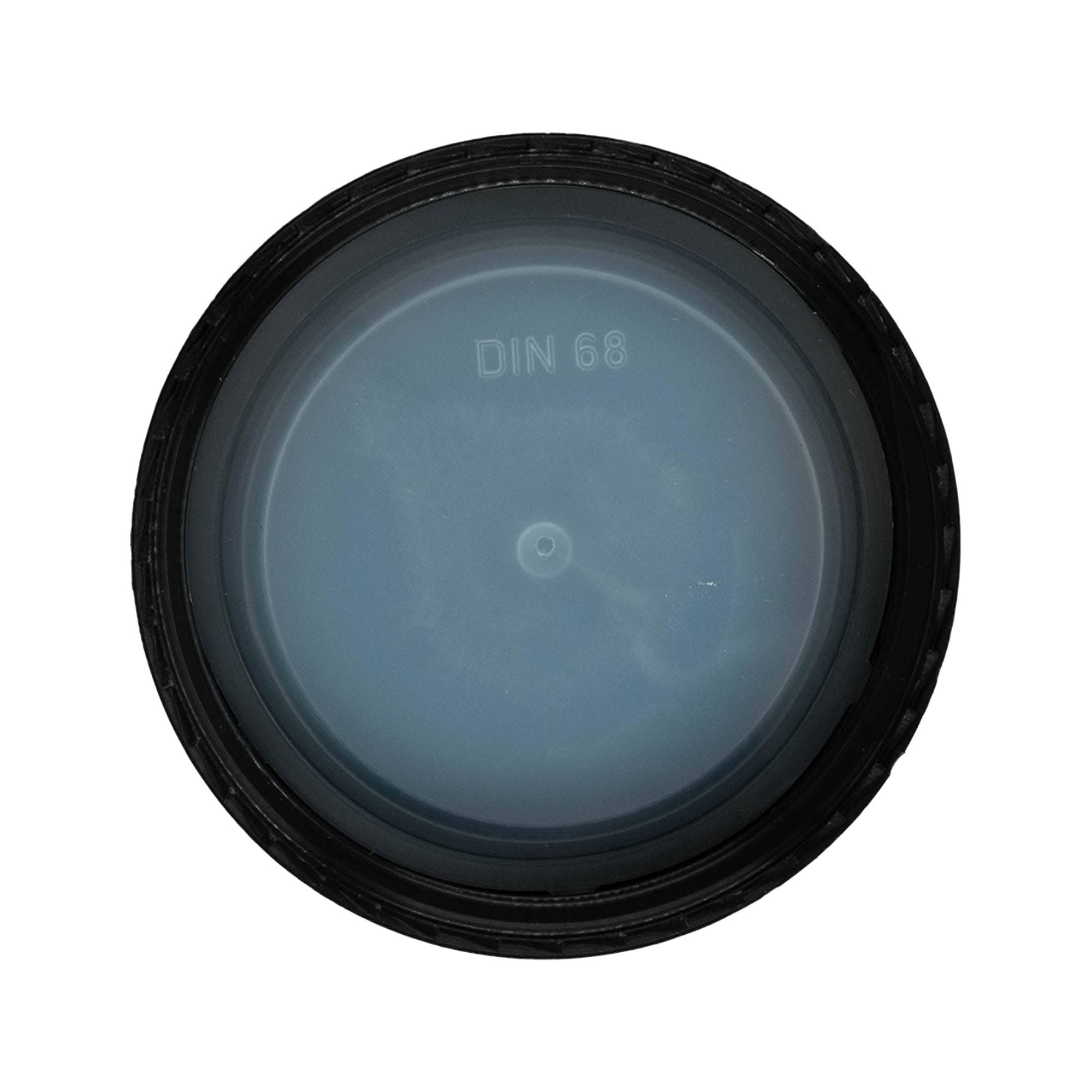 Bouchon à vis, plastique PP, noir, pour ouverture : DIN 68