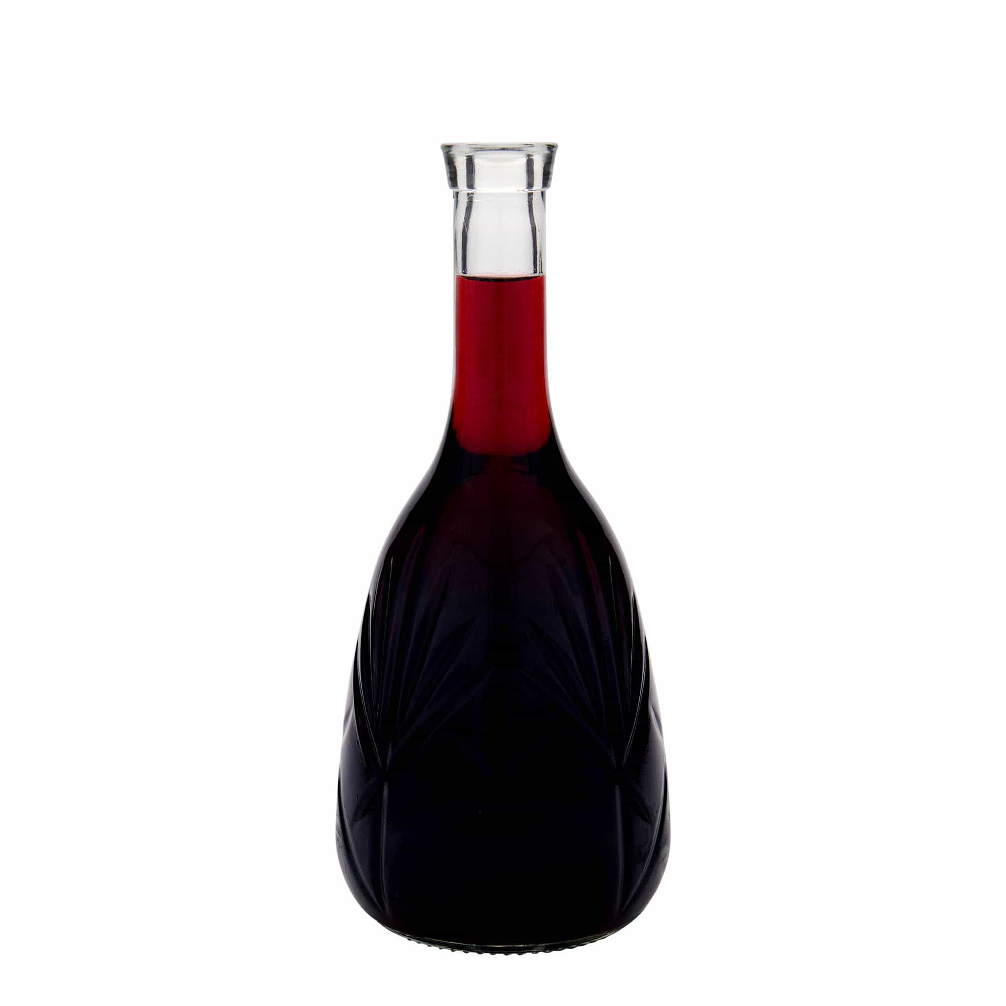Bouteille en verre 1 000 ml 'Reliefa', ouverture : bouchon en liège