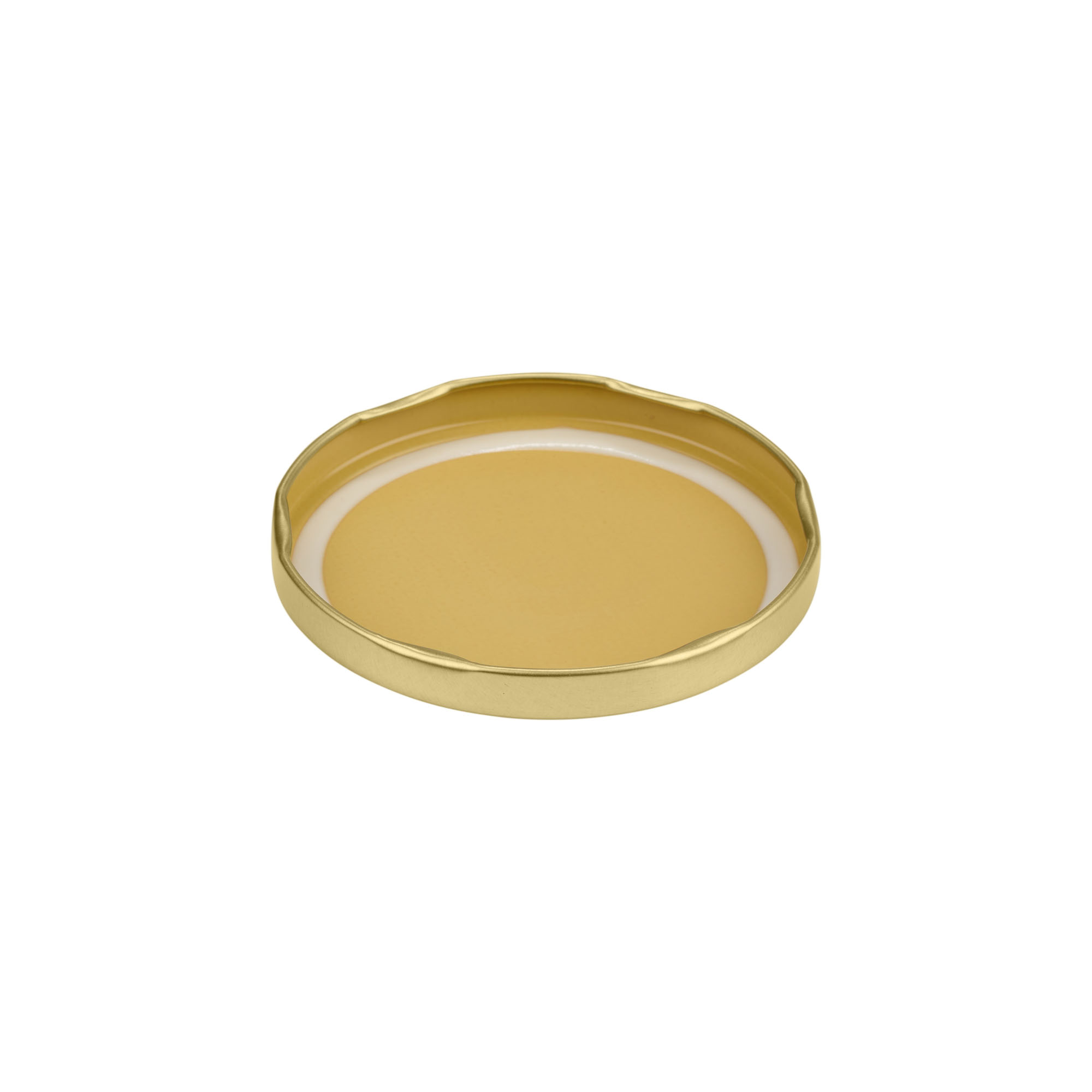 Bouchon à vis, tôle blanche, doré, pour ouverture : TO 82