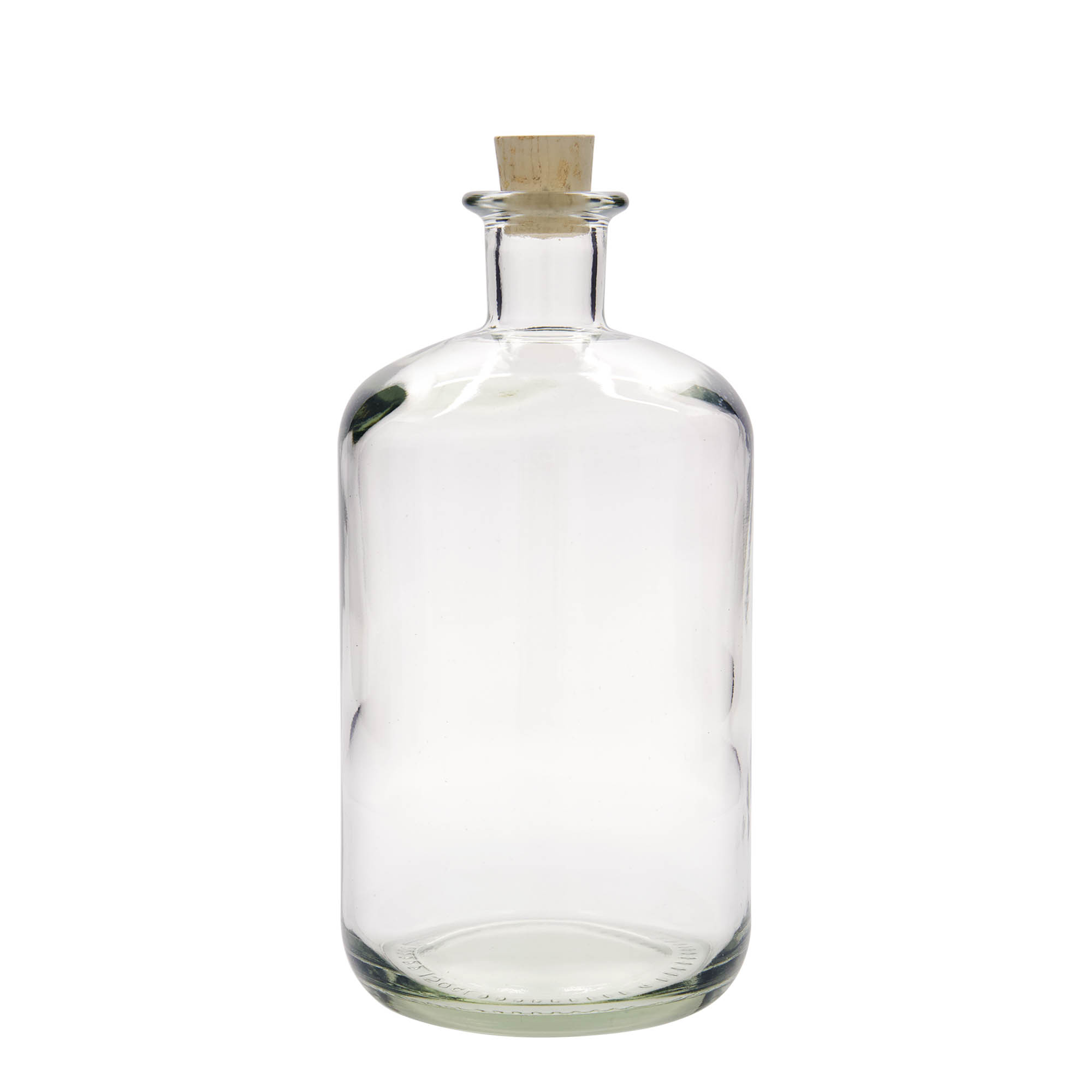 Bouteille en verre de 1 500 ml, pharmacie, ouverture : liège