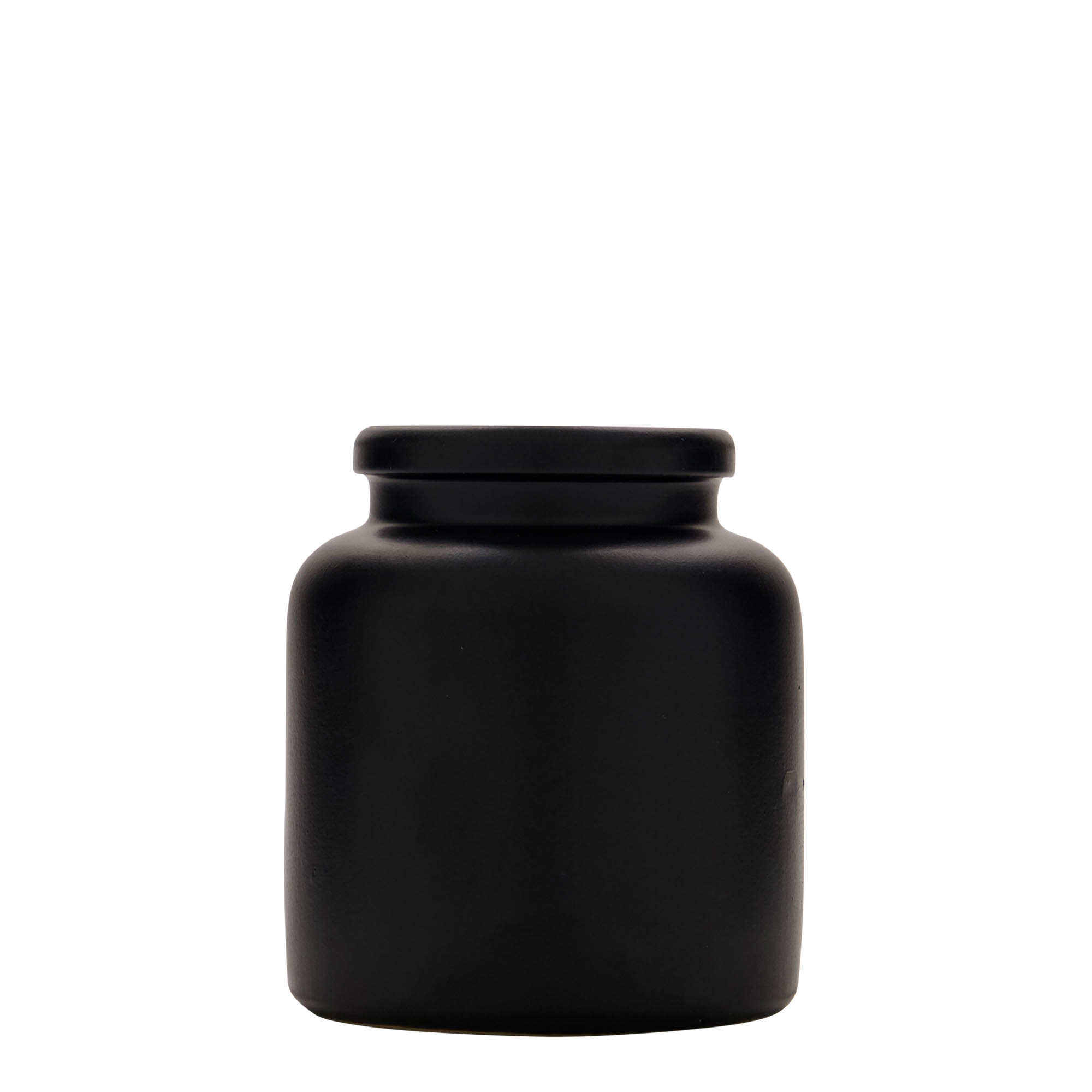 Pot en grès 270 ml, céramique, noir, ouverture : couvercle à emboîtement Pot en grès 270 ml, céramique, noir, ouverture : couvercle à emboîtement