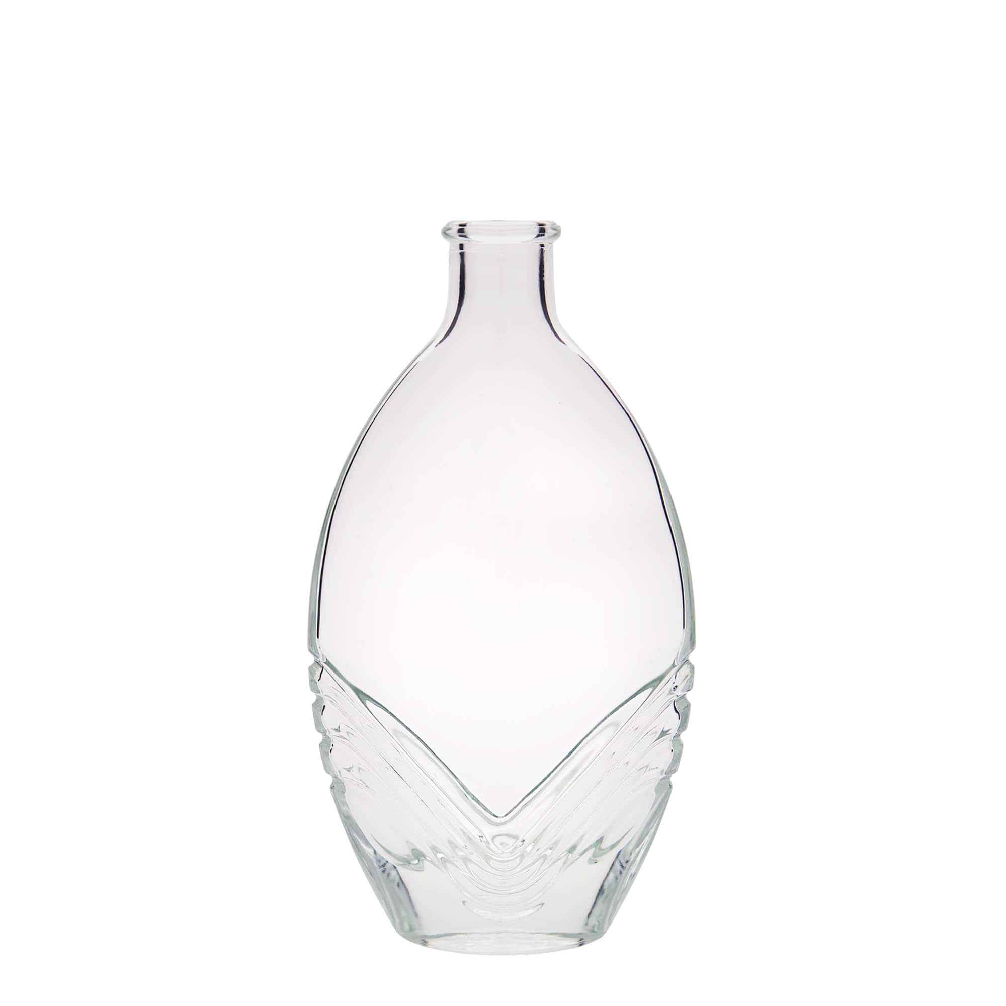 Flacon en verre 200 ml « Florence », ovale, ouverture : bouchon en liège