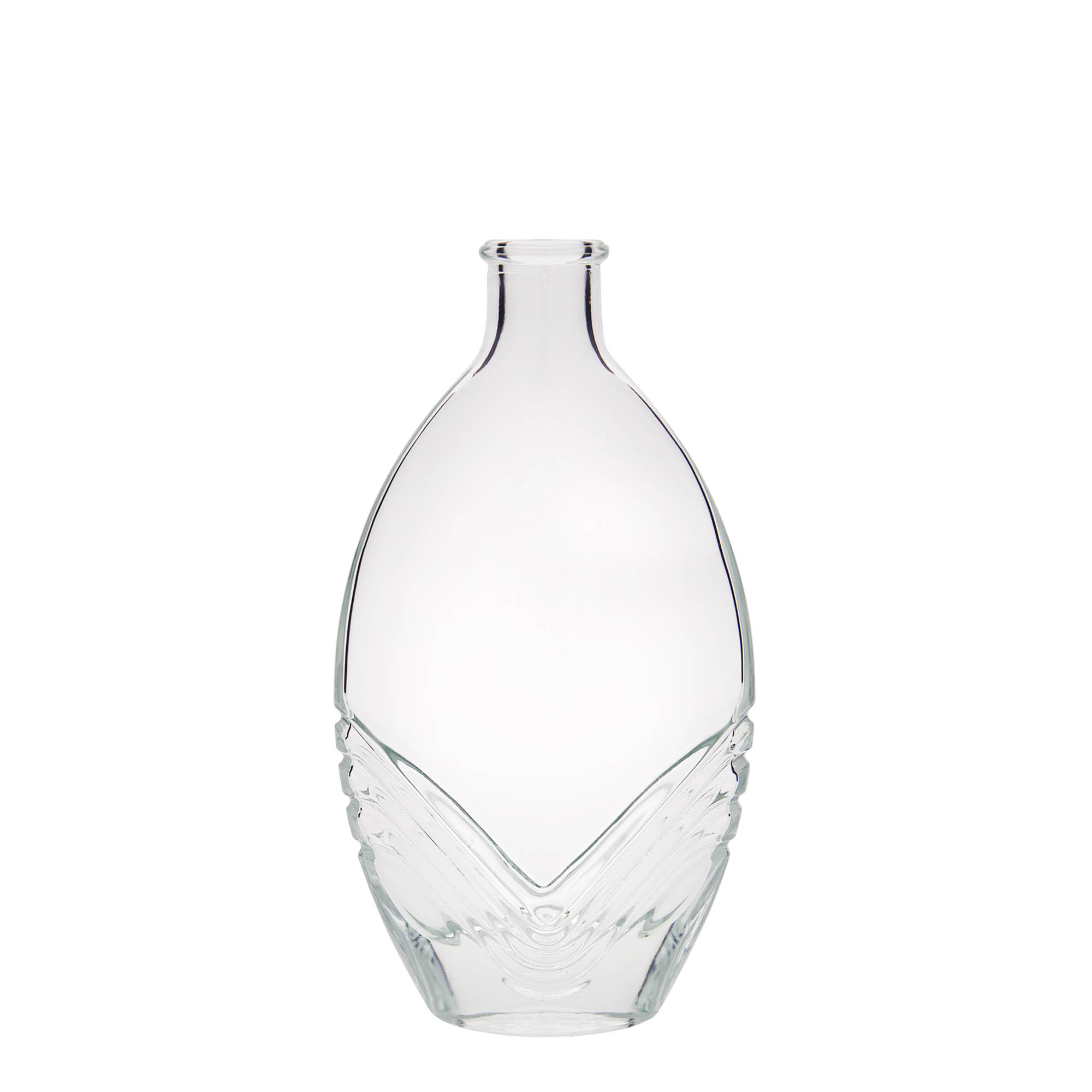 Flacon en verre 200 ml « Florence », ovale, ouverture : bouchon en liège