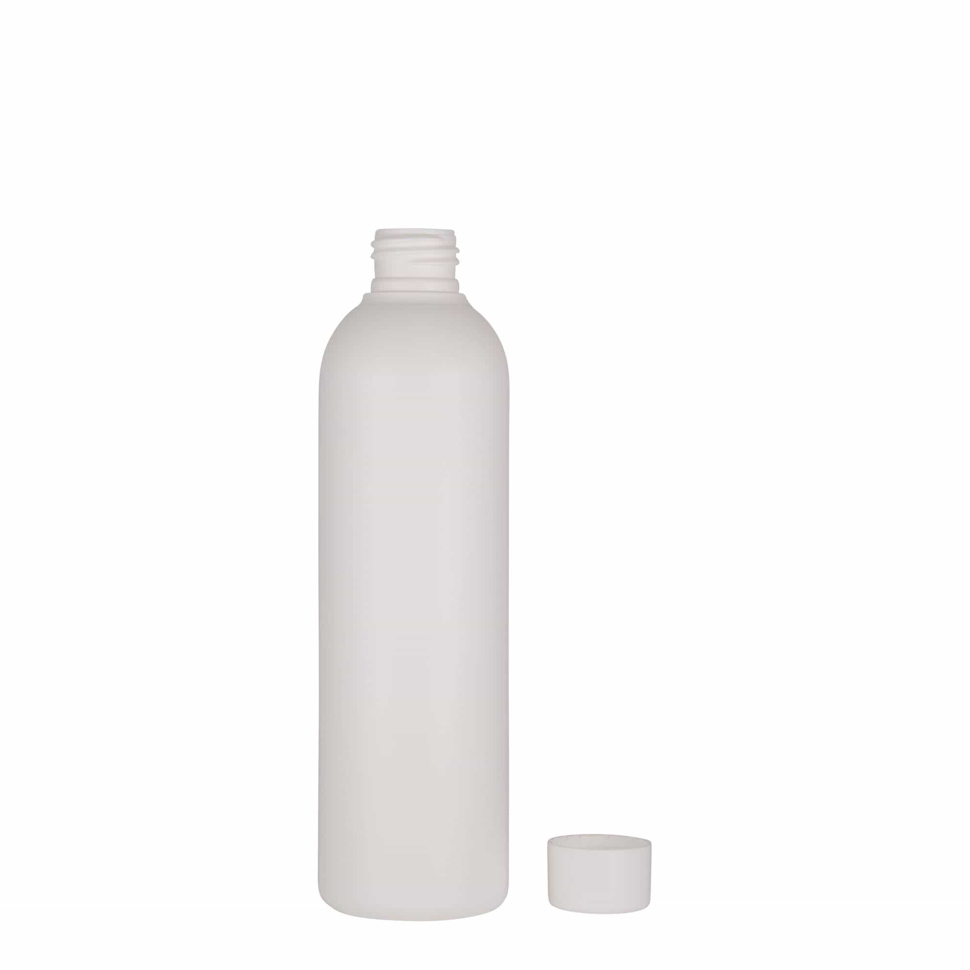 Flacon en plastique 250 ml 'Tuffy', HDPE, blanc, ouverture : 24/410