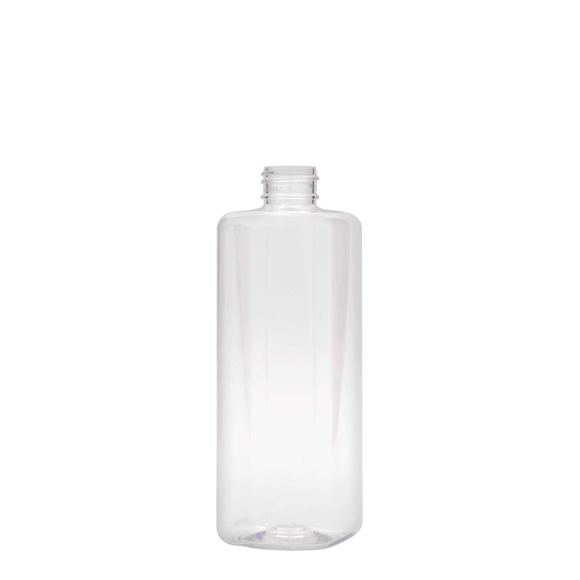 Bouteille PET 300 ml 'Karl', carrée, plastique, ouverture : 24/410