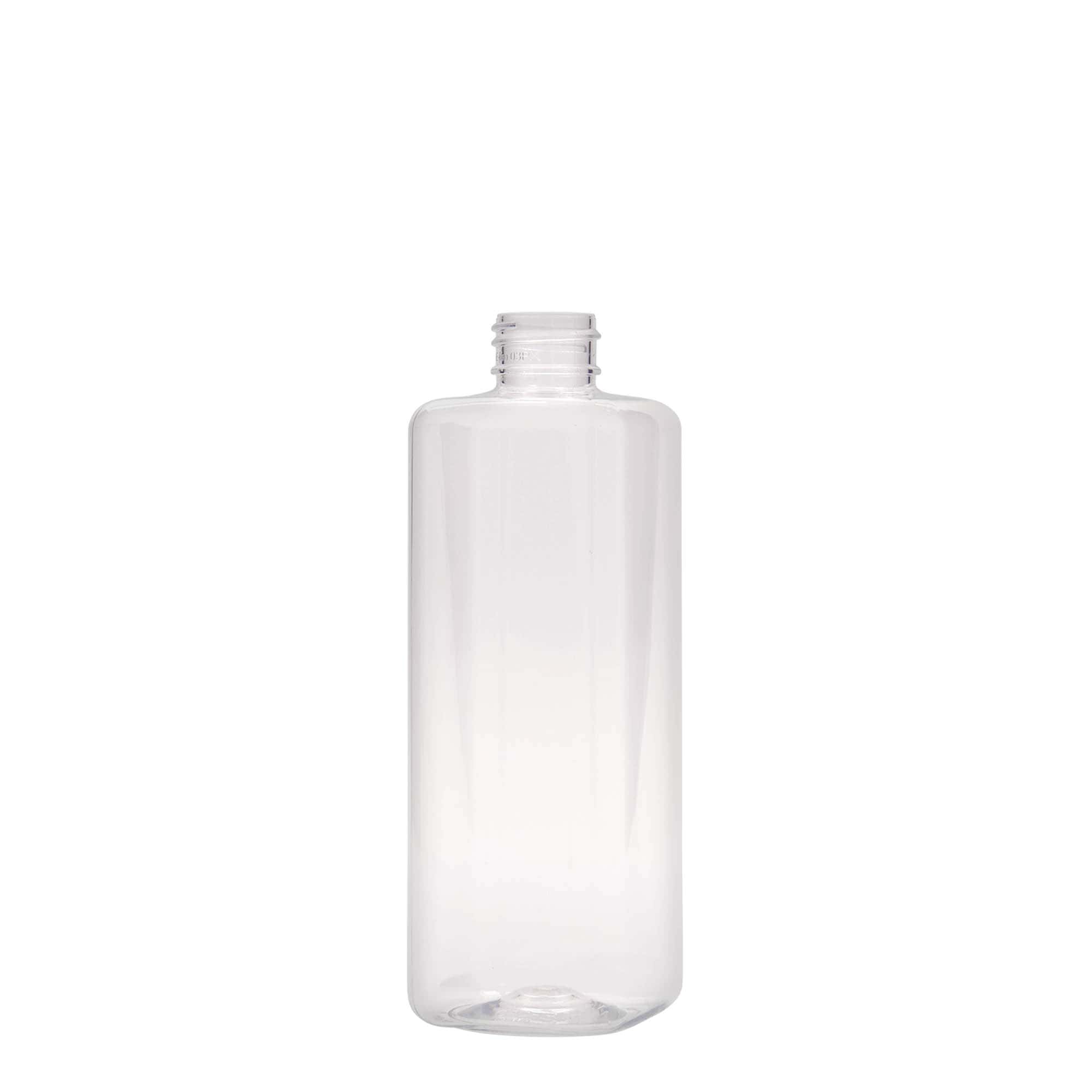 Bouteille PET 300 ml 'Karl', carrée, plastique, ouverture : 24/410
