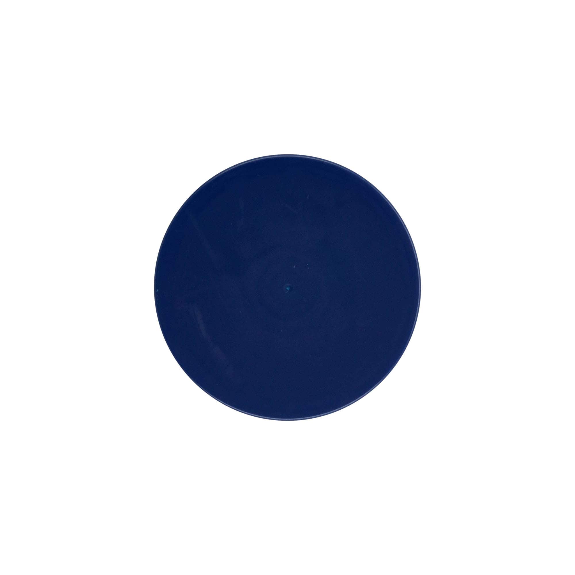 Couvercle à emboîtement pour pot en céramique standard, plastique HDPE, bleu