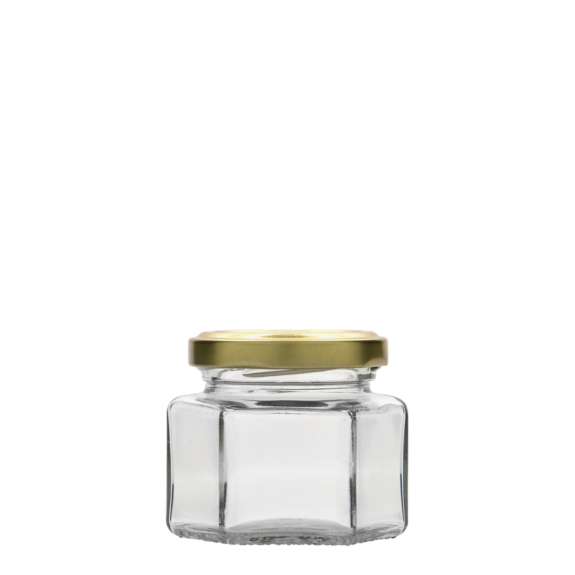 Bocal hexagonal 106 ml, bouchage: Twist-Off (TO 53)