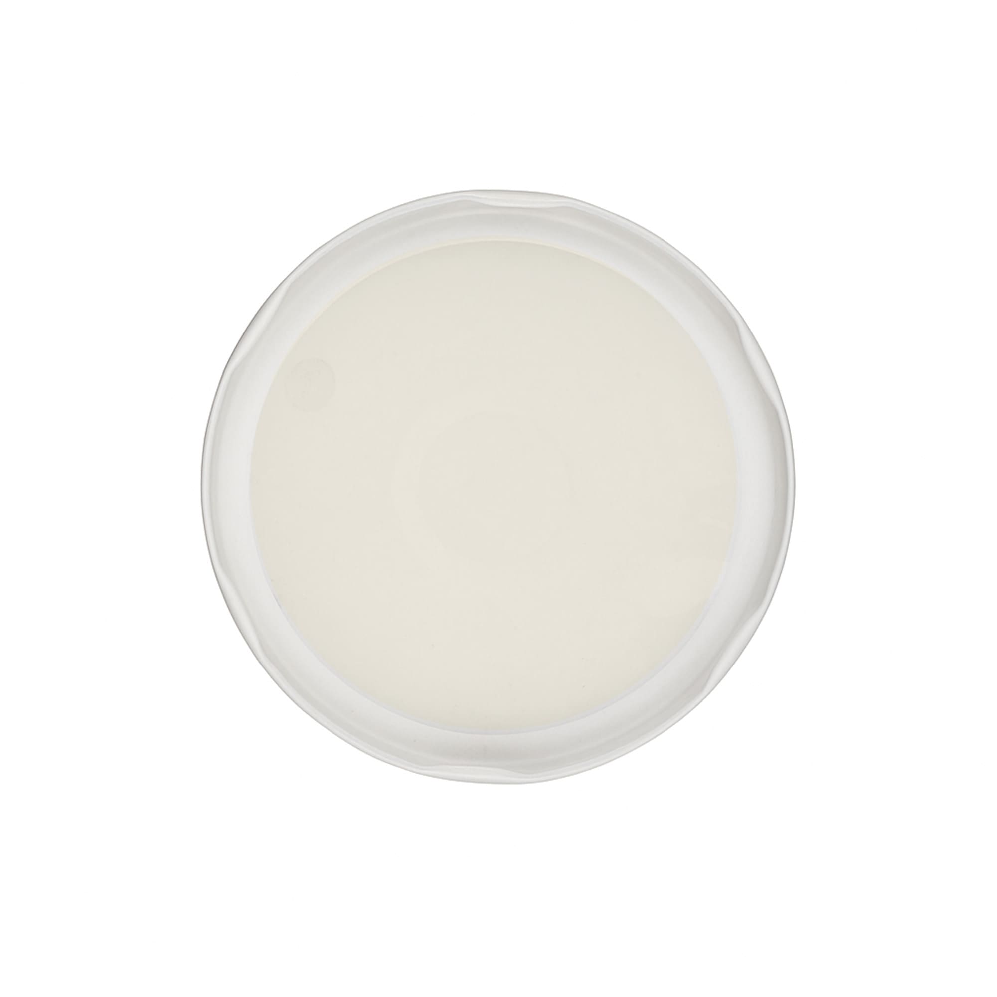 Bouchon à vis, tôle blanche, blanc, pour ouverture : TO 100