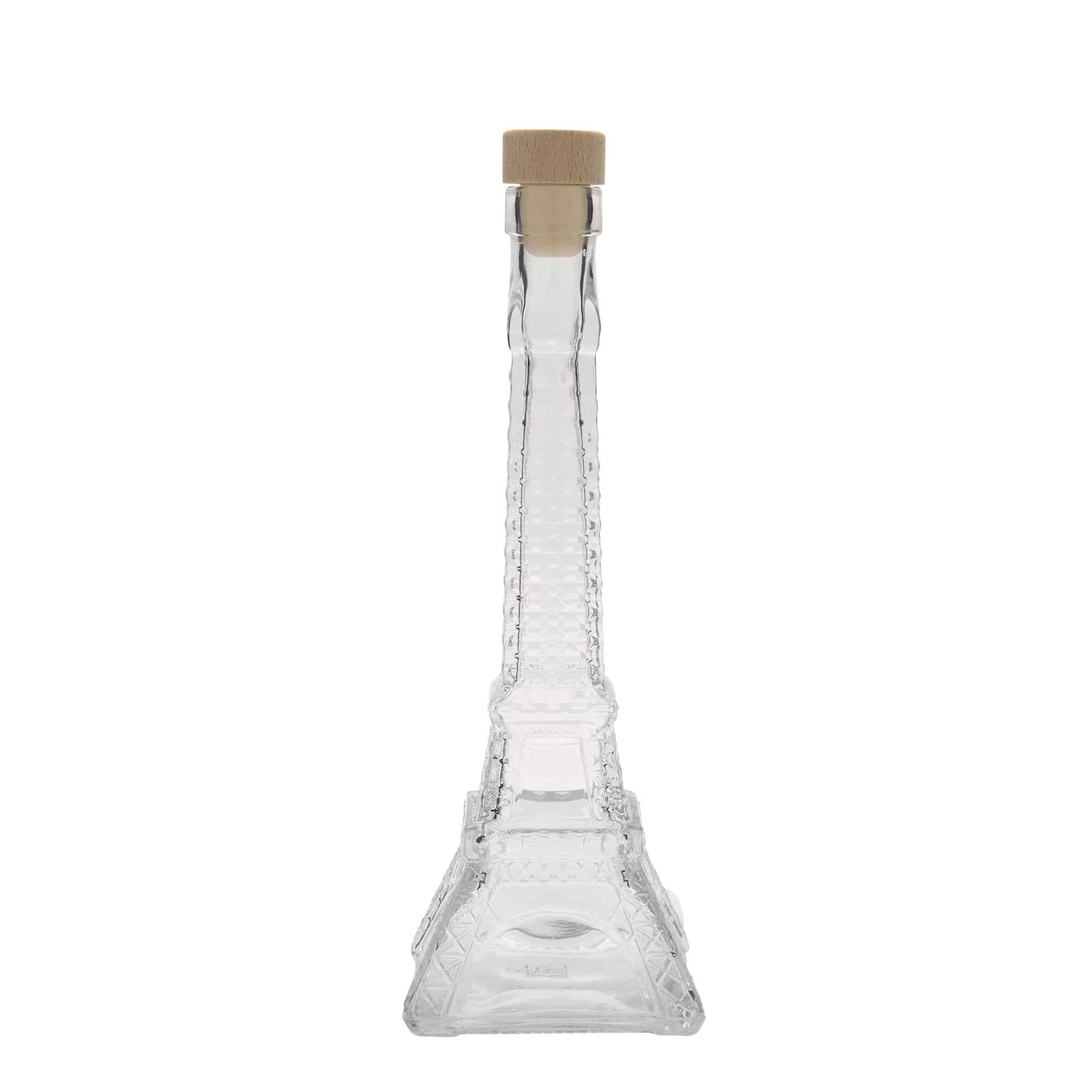 Flacon en verre 200 ml « Tour Eiffel », ouverture : bouchon en liège