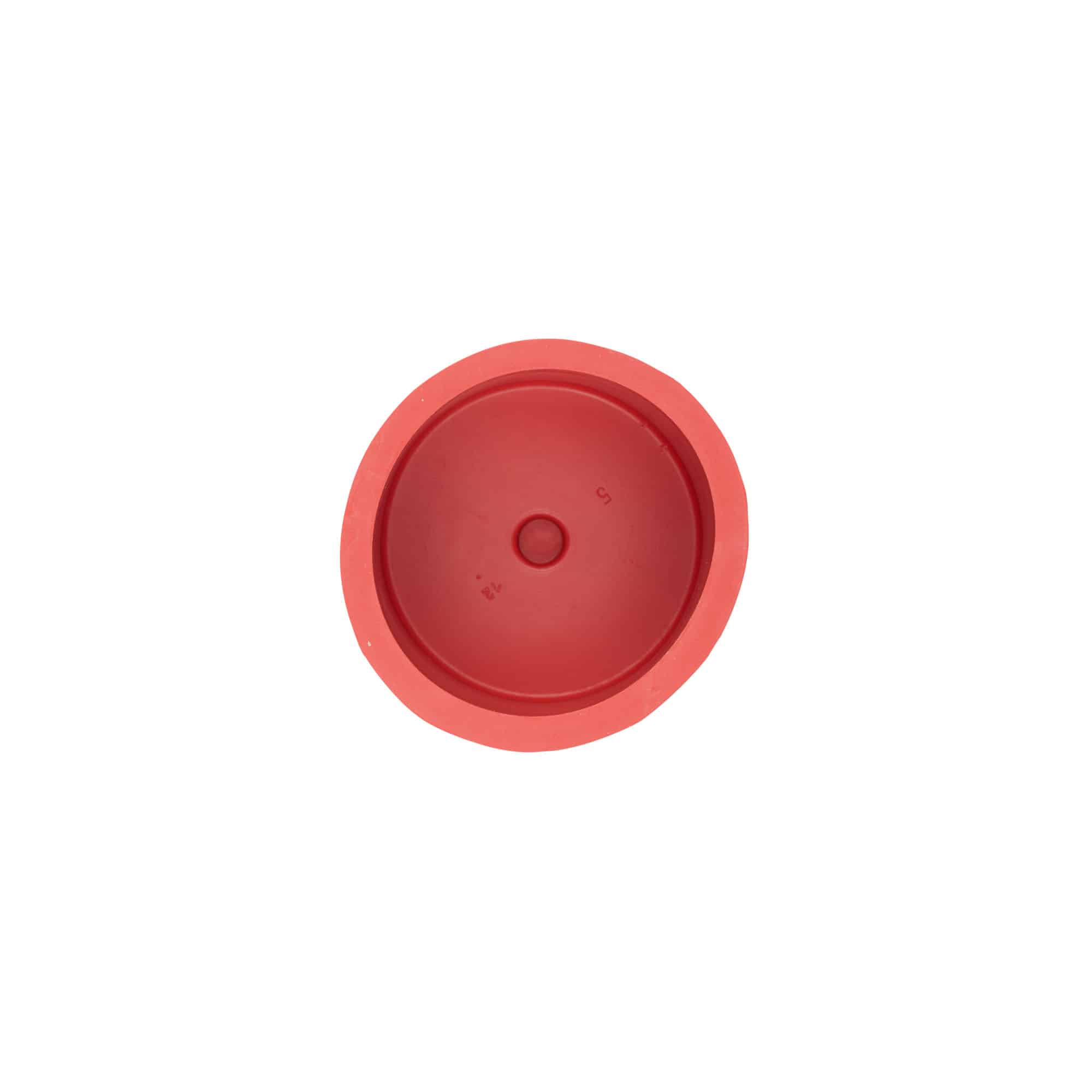 Capsule de fermentation type 5, caoutchouc, rouge