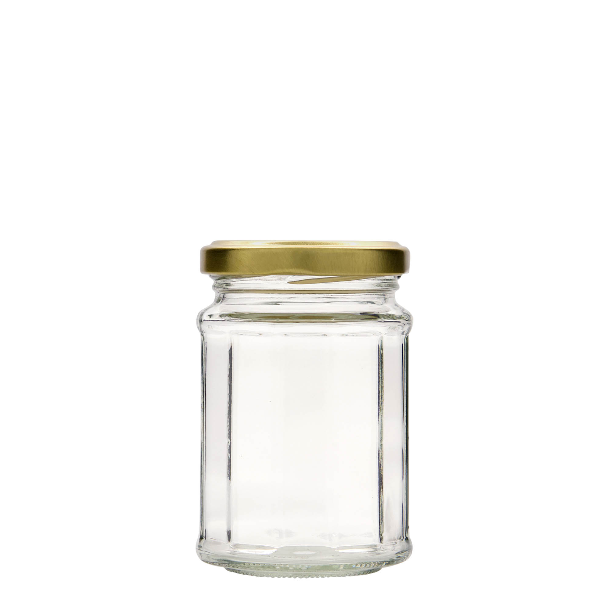 192 ml en verre polygonal, dodécagonal, ouverture : Twist-Off (TO 58) 192 ml en verre polygonal, dodécagonal, ouverture : Twist-Off (TO 58)