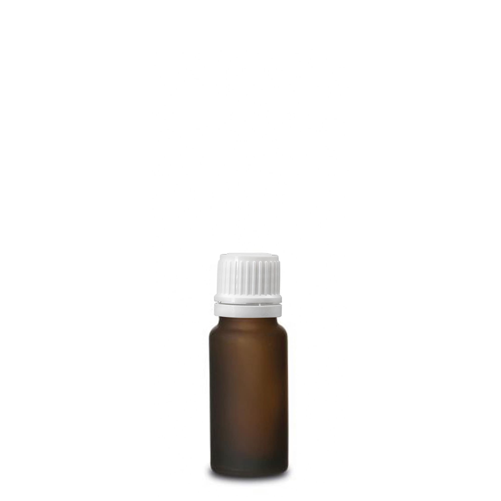 Flacon médical 10 ml, verre, brun givré, ouverture : DIN 18