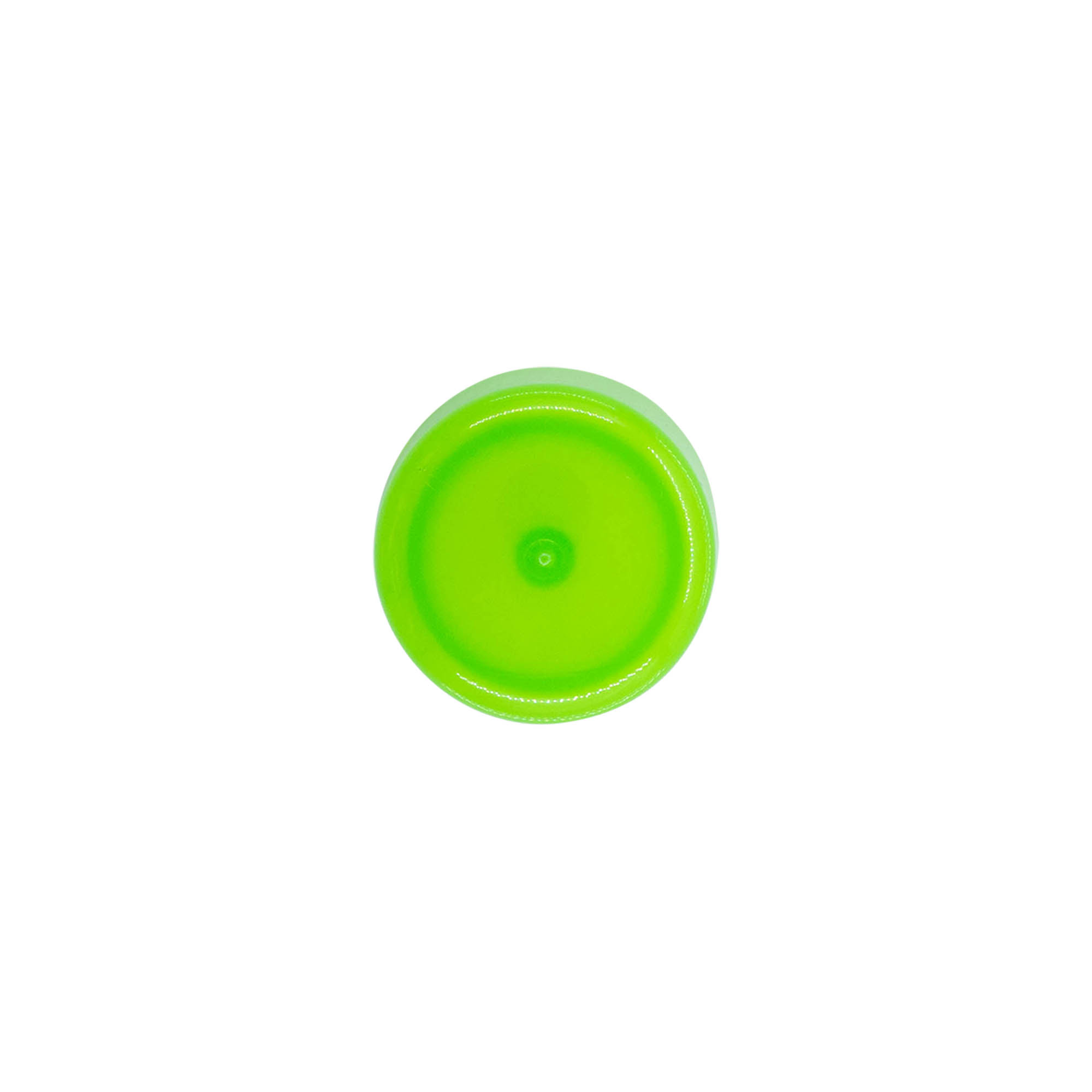 Bouchon à vis avec insert de seringue, plastique PP, vert, pour ouverture : 24/410