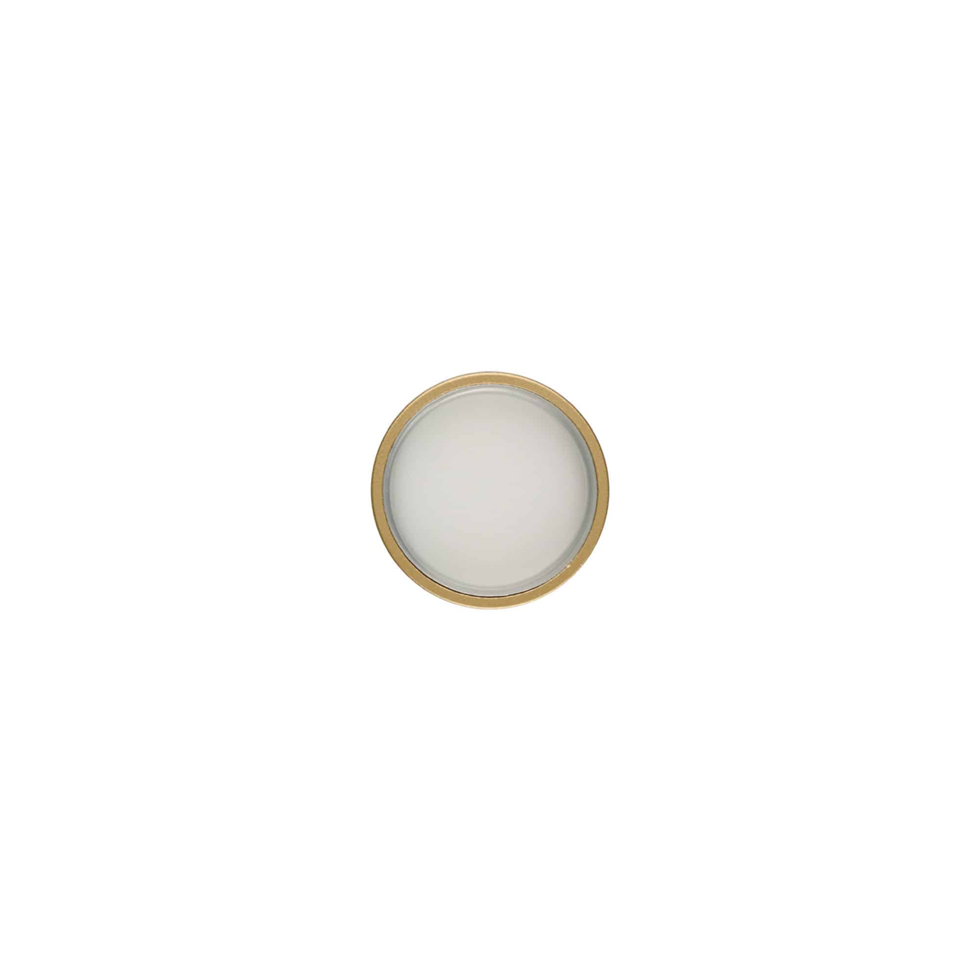 Bouchon à vis, plastique ABS, or mat, pour goulot : GPI 33/400