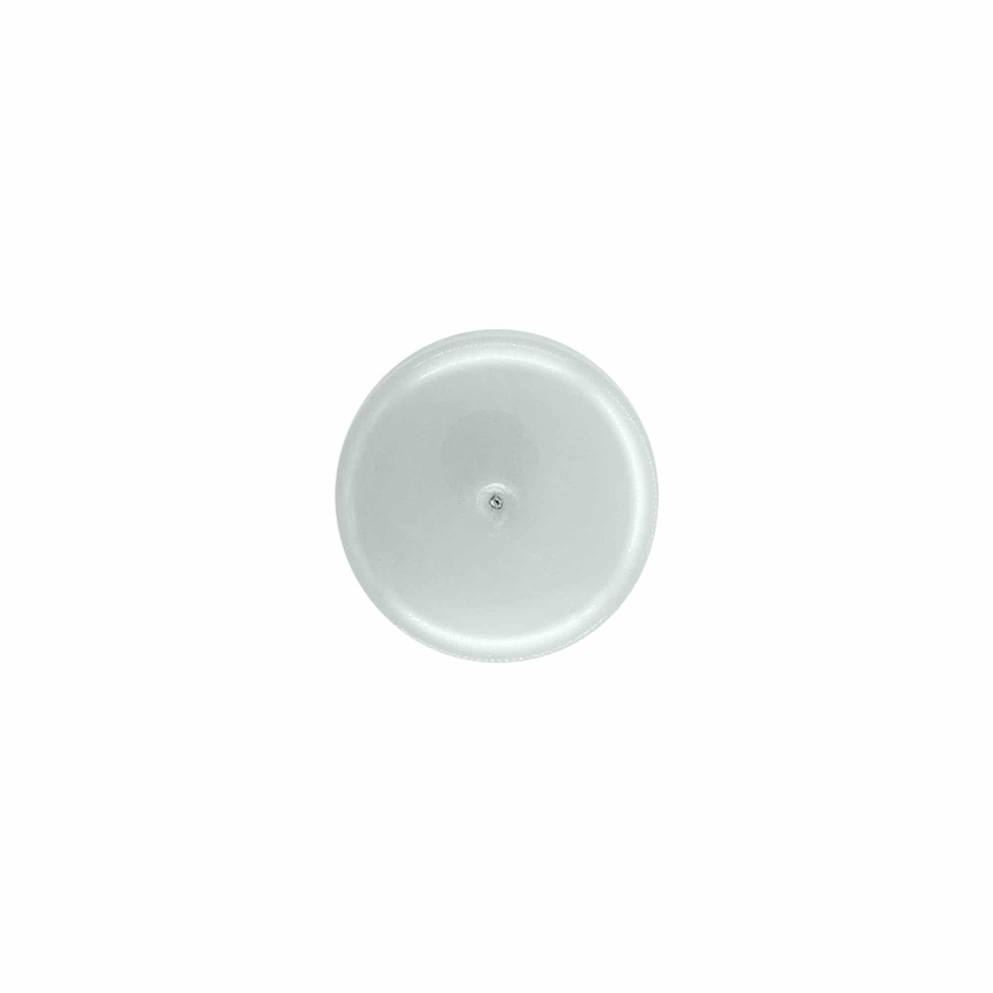 Bouchon à vis avec insert pour seringue, plastique PP, argent, pour ouverture : 24/410 Bouchon à vis avec insert pour seringue, plastique PP, argent, pour ouverture : 24/410