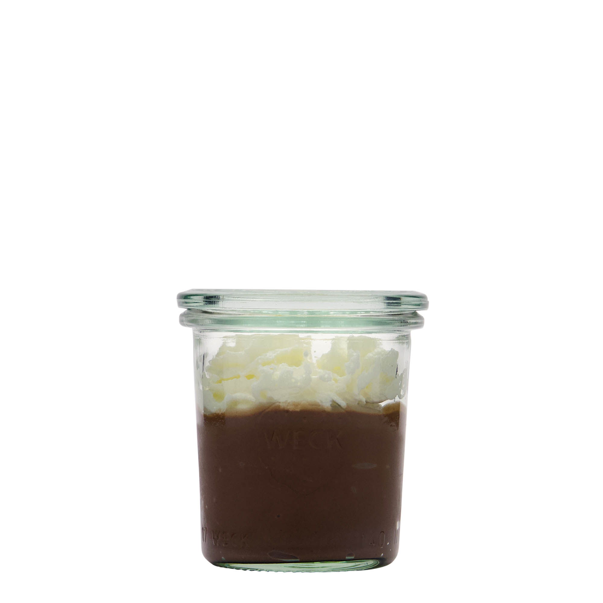 140 ml bocal WECK à renversement, ouverture : bord rond 140 ml bocal WECK à renversement, ouverture : bord rond