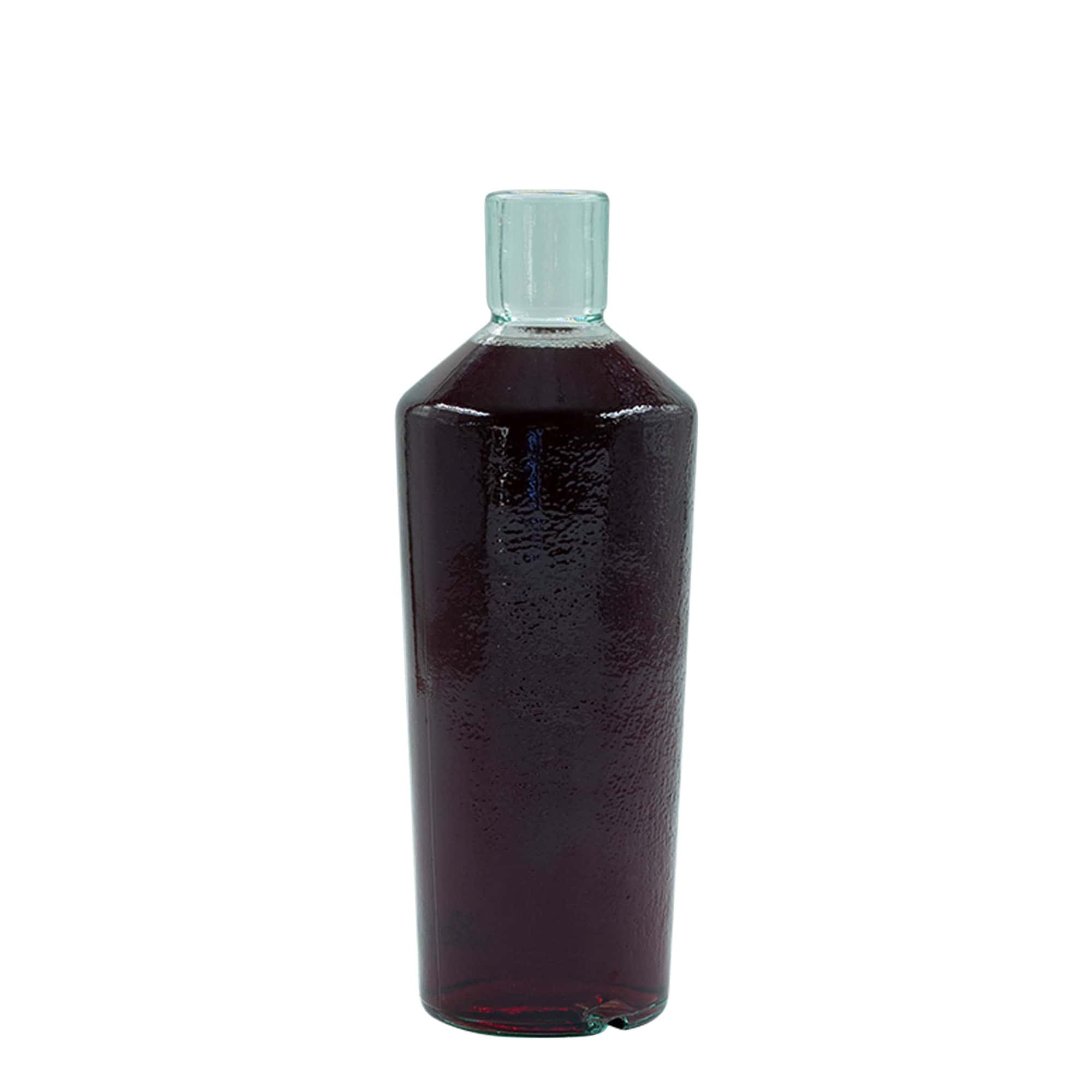 700 ml Bouteille en verre artisanale 'Primal', ouverture : liège