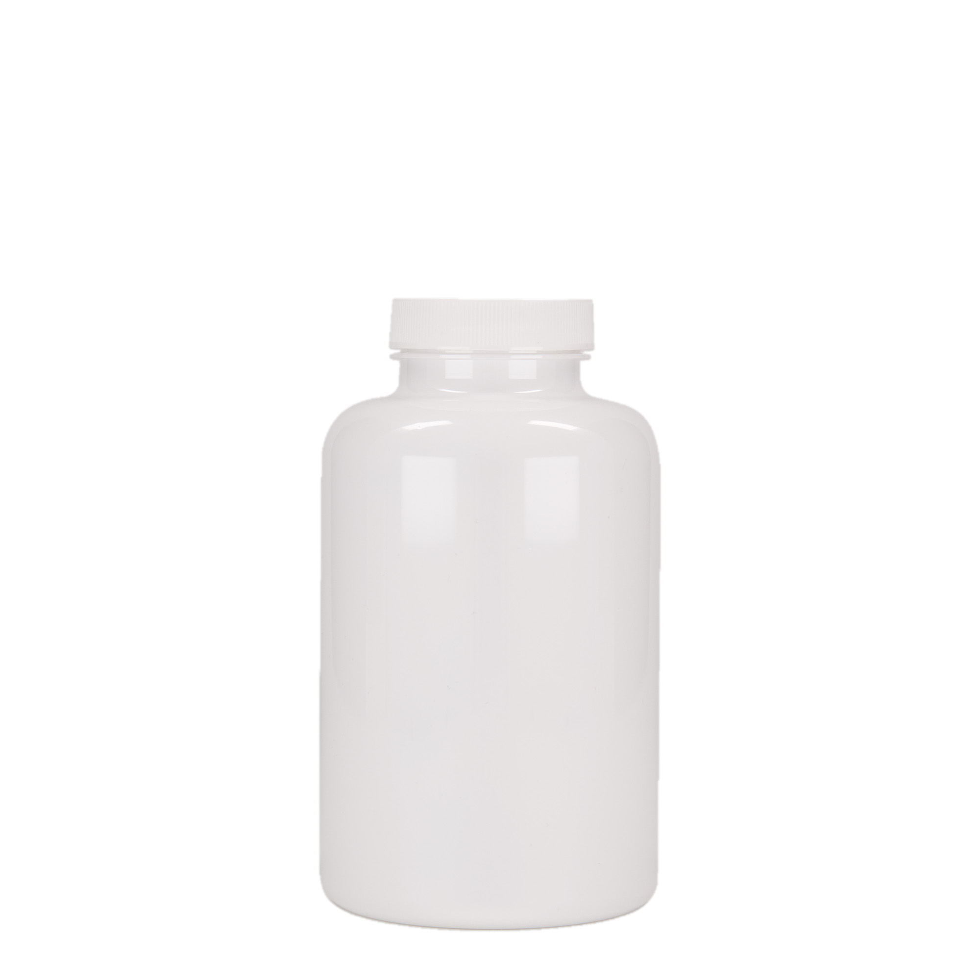 500 ml flacon PET, plastique, blanc, ouverture : 45/400