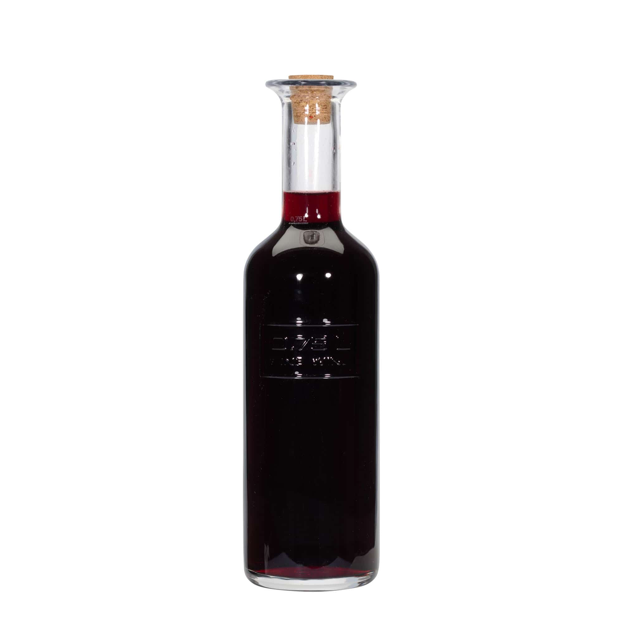 Bouteille en verre 750 ml 'Optima Fine Wine', ouverture : bouchon en liège