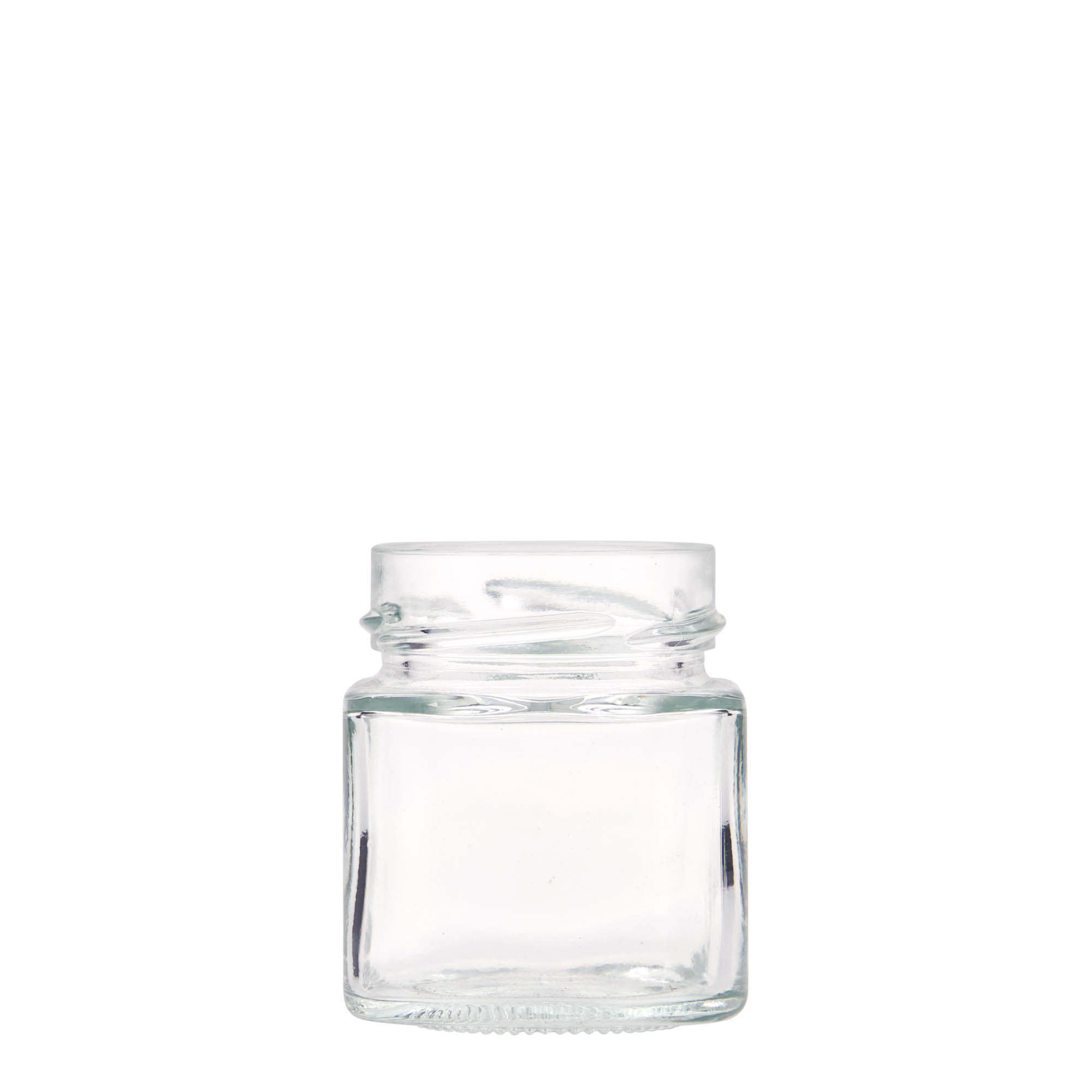 156 ml pot carré 'Funny', ouverture : Deep-Twist-Off (DTO 58) 156 ml pot carré 'Funny', ouverture : Deep-Twist-Off (DTO 58)
