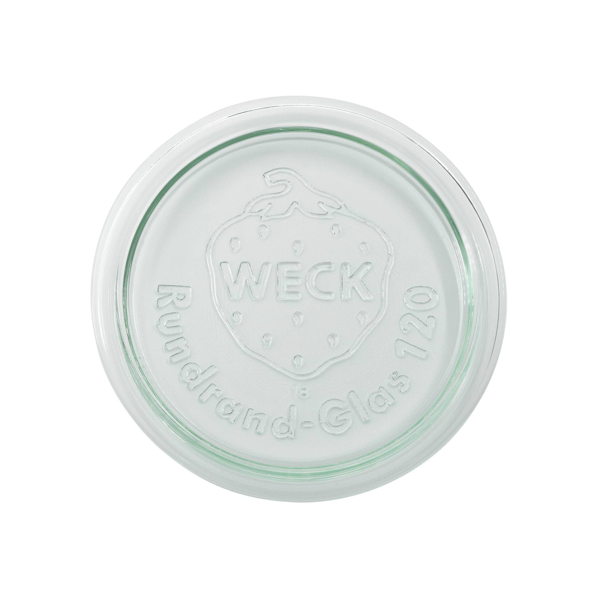 Couvercle en verre WECK à bord rond, pour ouverture : RR120