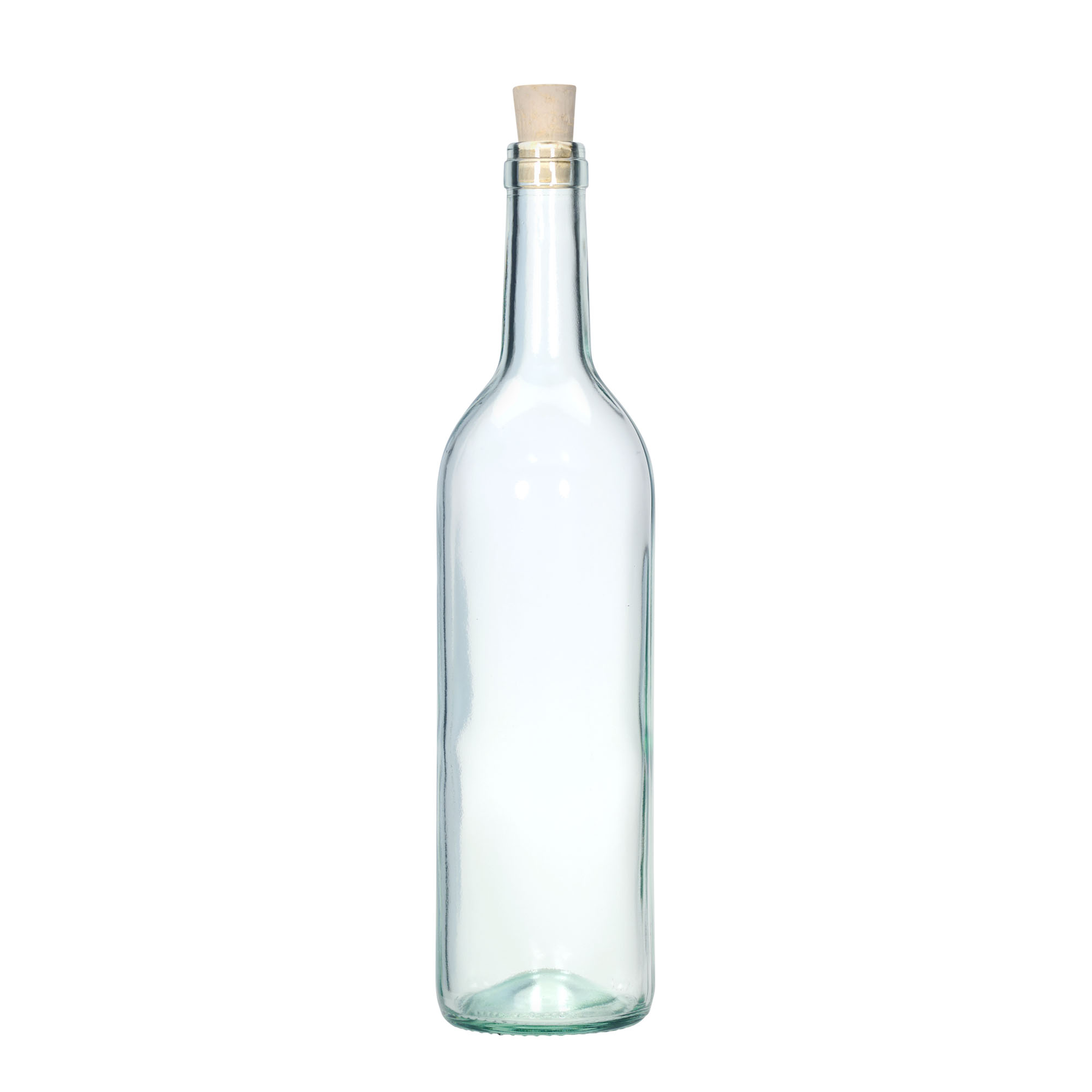 Bouteille en verre 750 ml « Bordeaux Tradition », ouverture : bouchon en liège Bouteille en verre 750 ml « Bordeaux Tradition », ouverture : bouchon en liège