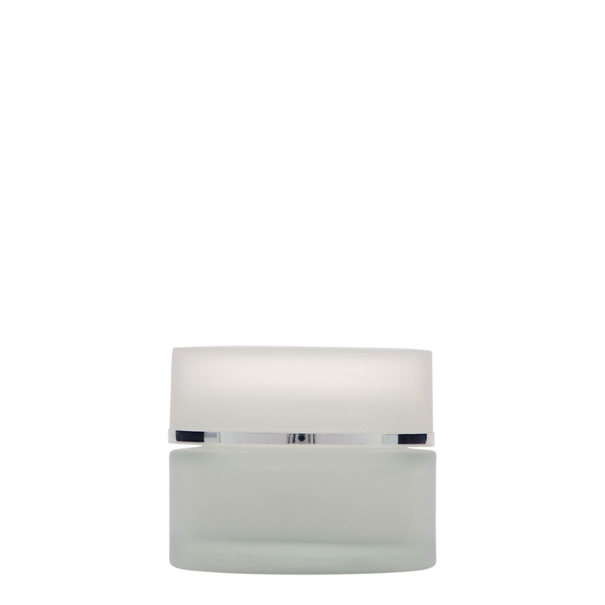 50 ml pot « Édition Platine », verre, givré, ouverture : fermeture à vis 50 ml pot « Édition Platine », verre, givré, ouverture : fermeture à vis