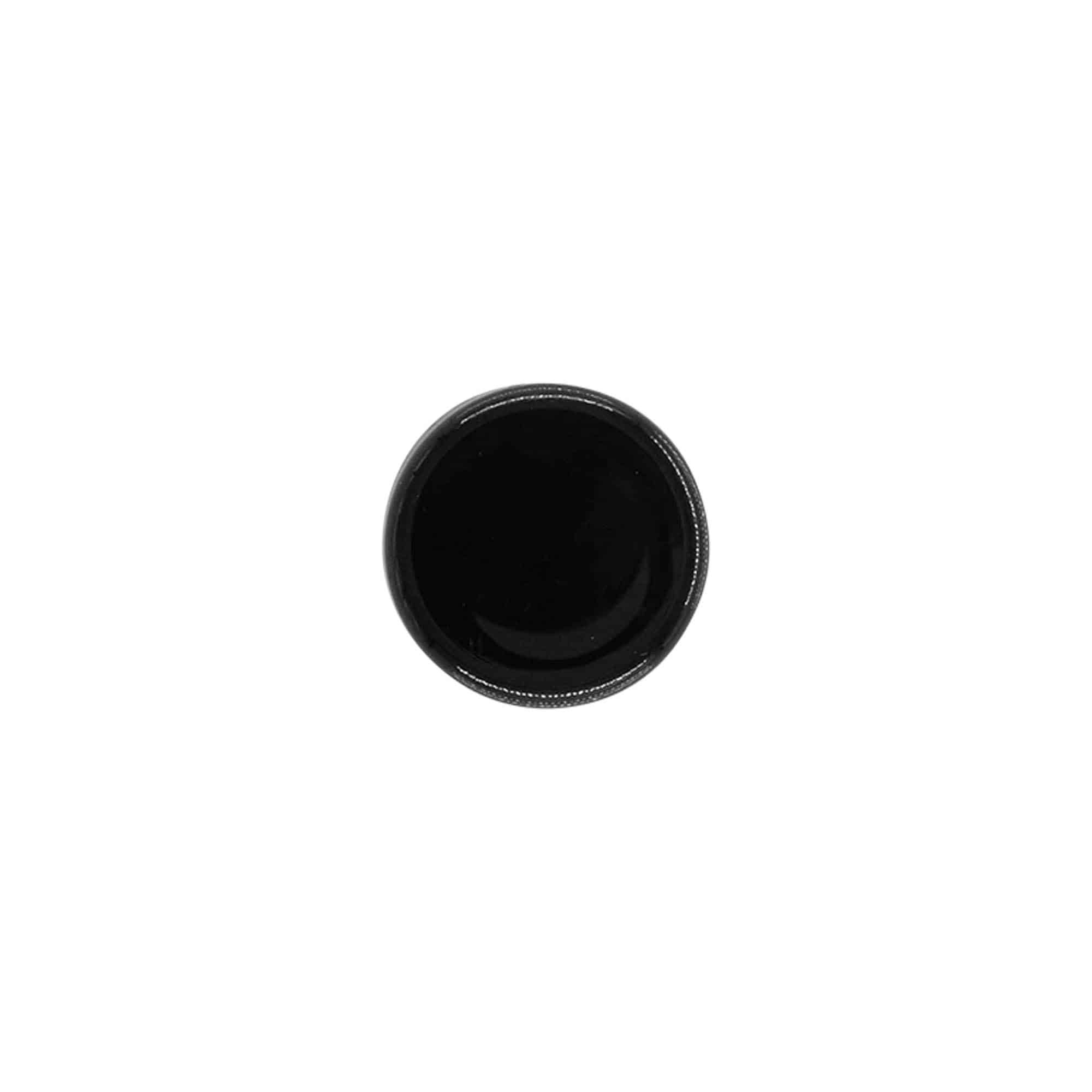 Bouchon à vis, plastique PP, noir, pour ouverture : 20/410