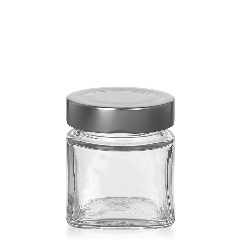 106 ml Verre carré 'Luxor', ouverture : Deep-Twist-Off (DTO 58) 106 ml Verre carré 'Luxor', ouverture : Deep-Twist-Off (DTO 58)