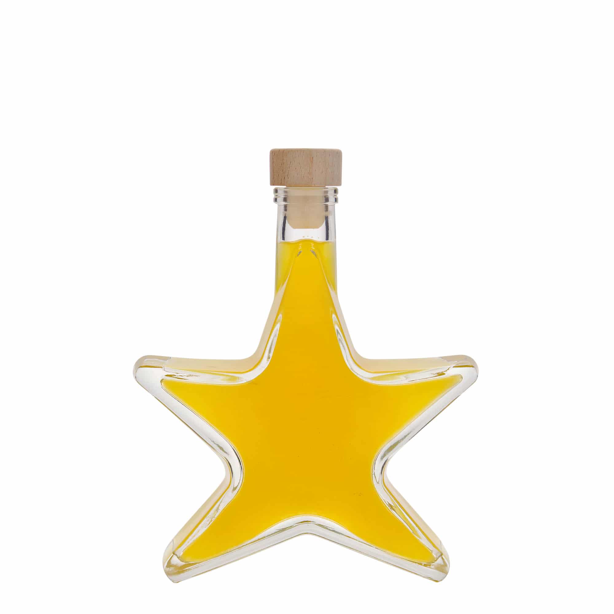 Bouteille en verre 200 ml « Étoile », ouverture : bouchon en liège