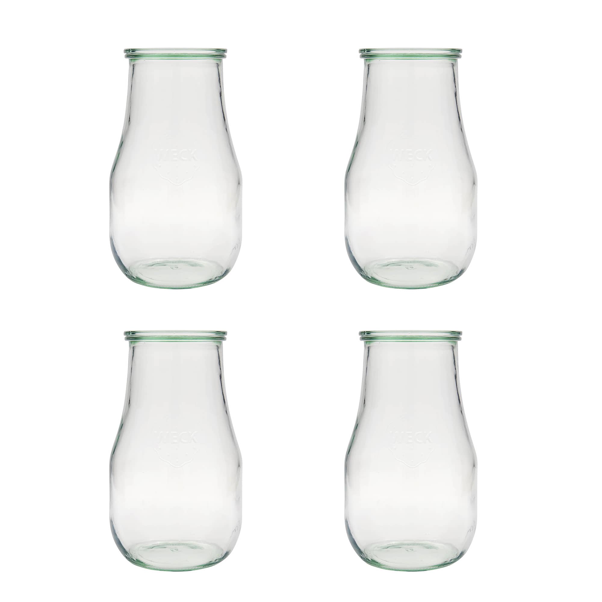 4x 2700 ml WECK verre tulipe avec couvercle en verre RR 100