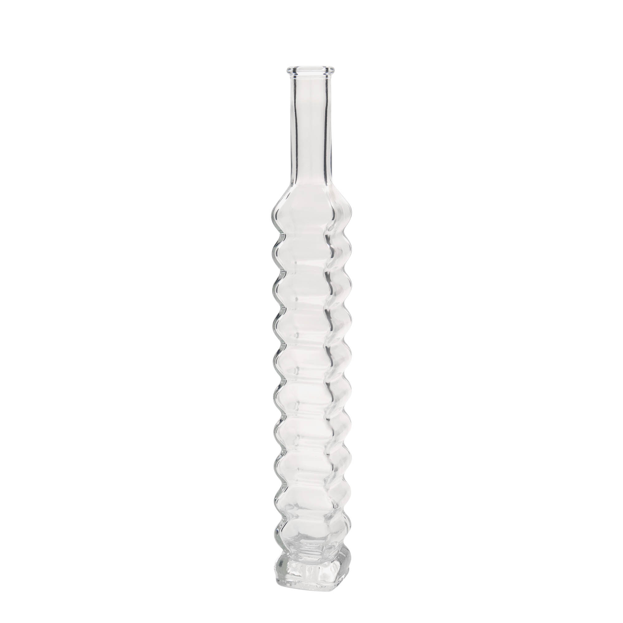 Bouteille en verre 200 ml « Roma », carrée, ouverture : bouchon en liège