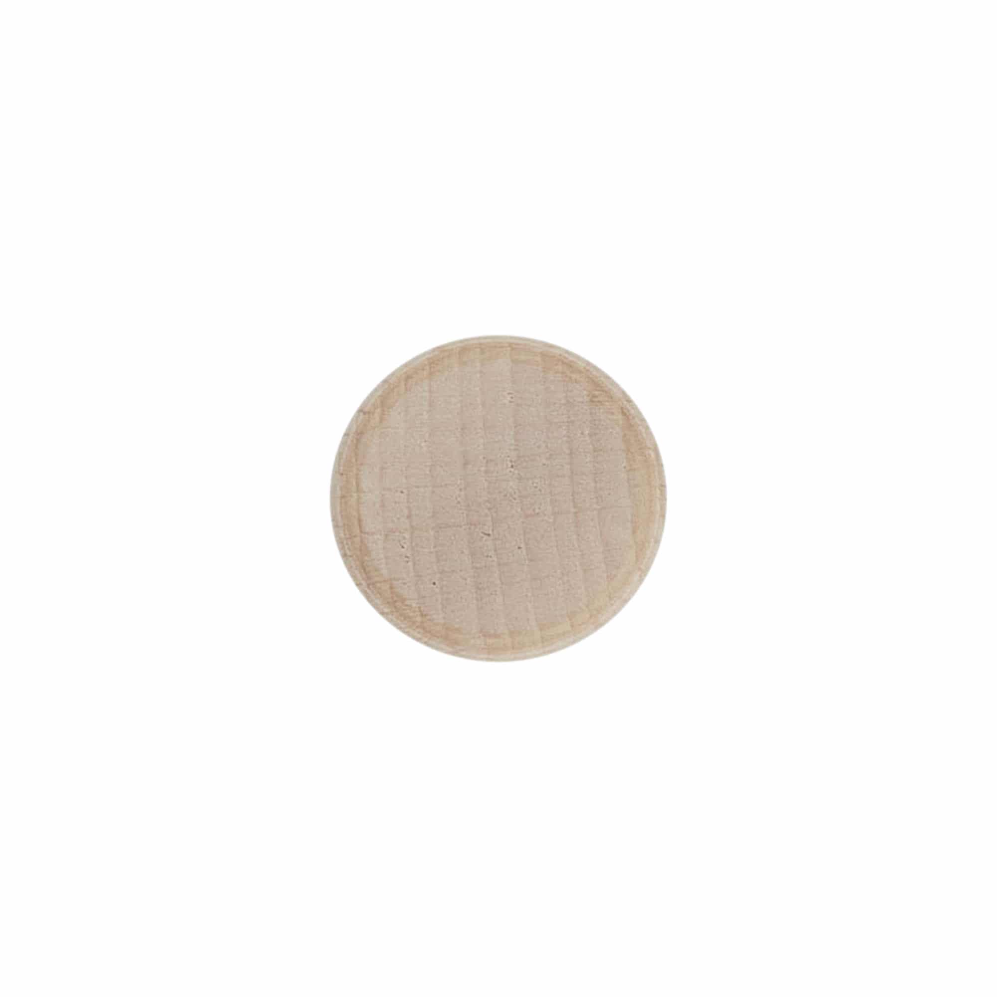 Bouchon à poignée avec ouverture doseuse 19 mm, bois/plastique, beige, pour embouchure : liège