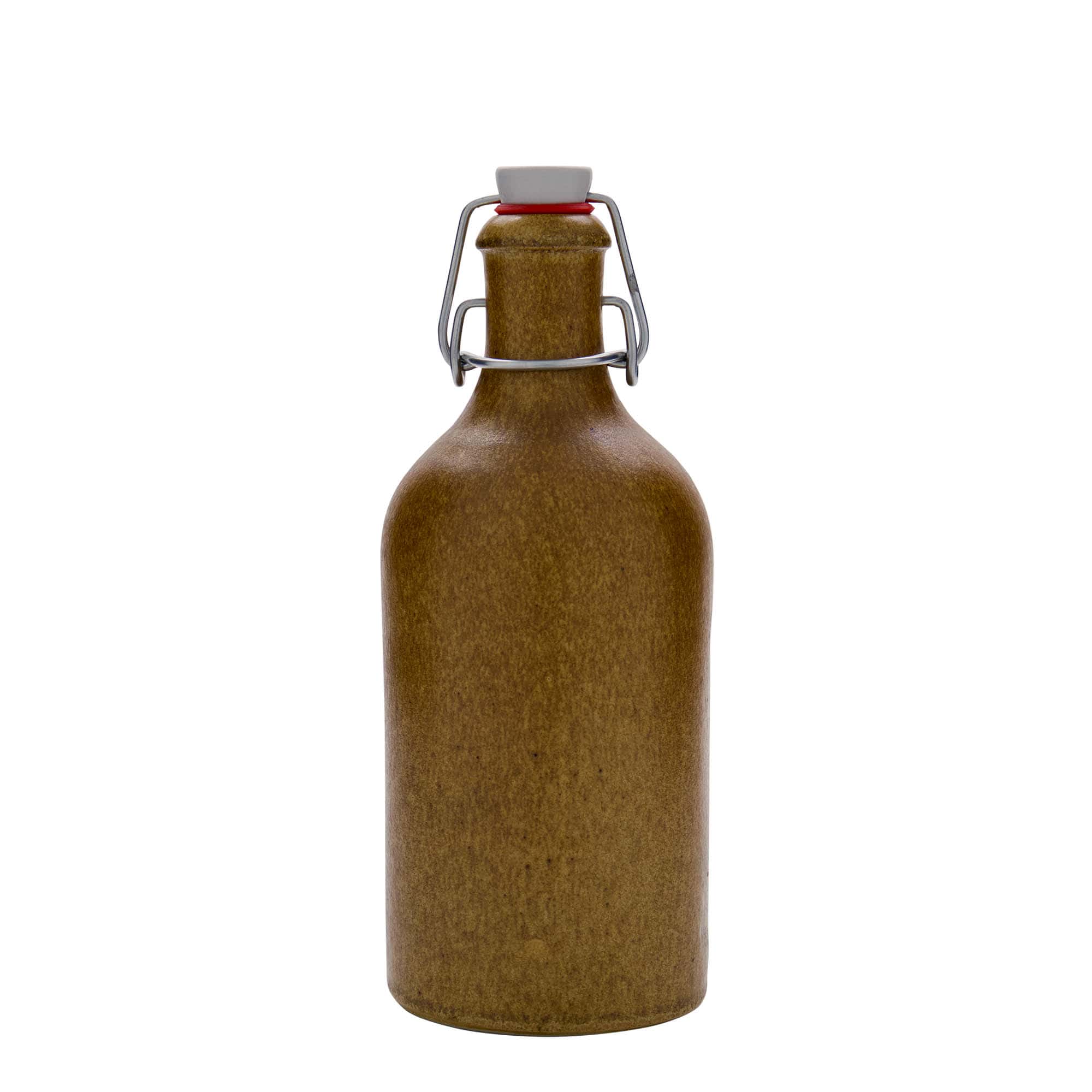 Cruche en grès 500 ml, brun-cristal, ouverture : fermeture à levier