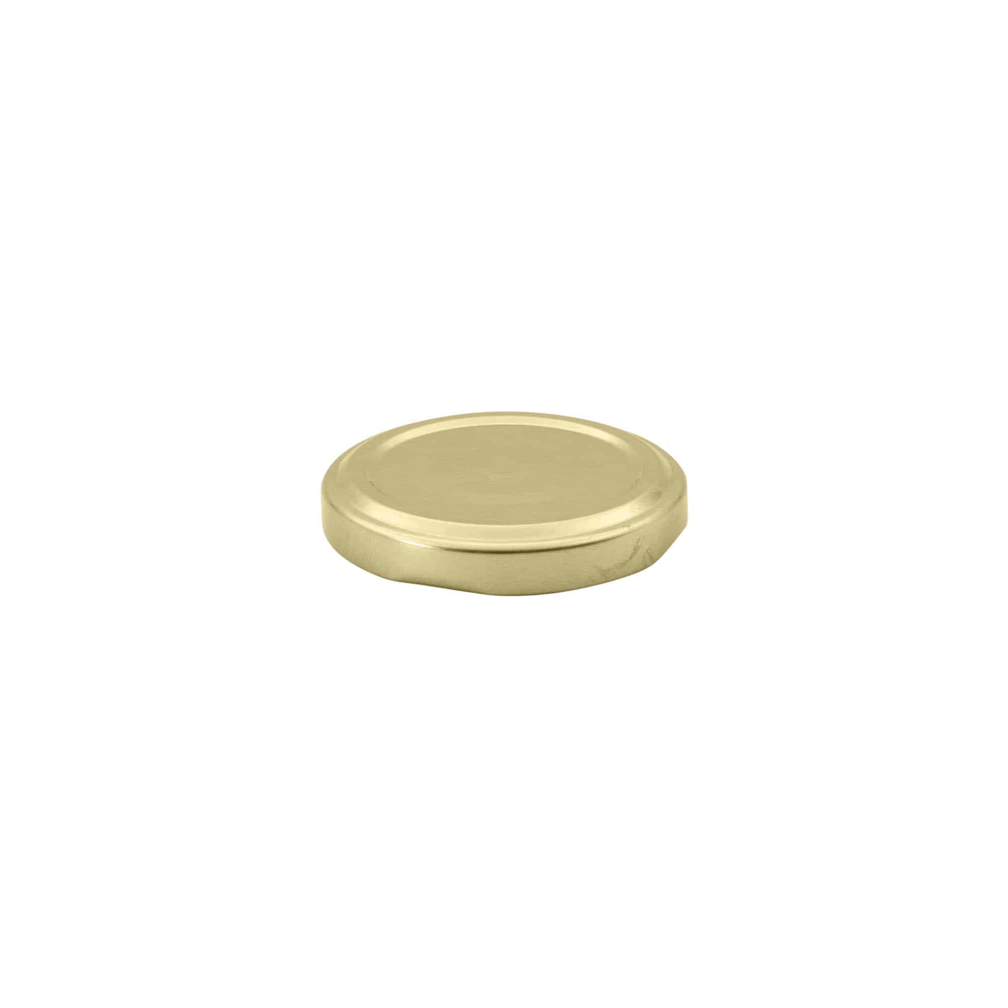 Couvercle Twist-Off, fer blanc, doré, pour bouchage: TO 53 Couvercle Twist-Off, fer blanc, doré, pour bouchage: TO 53
