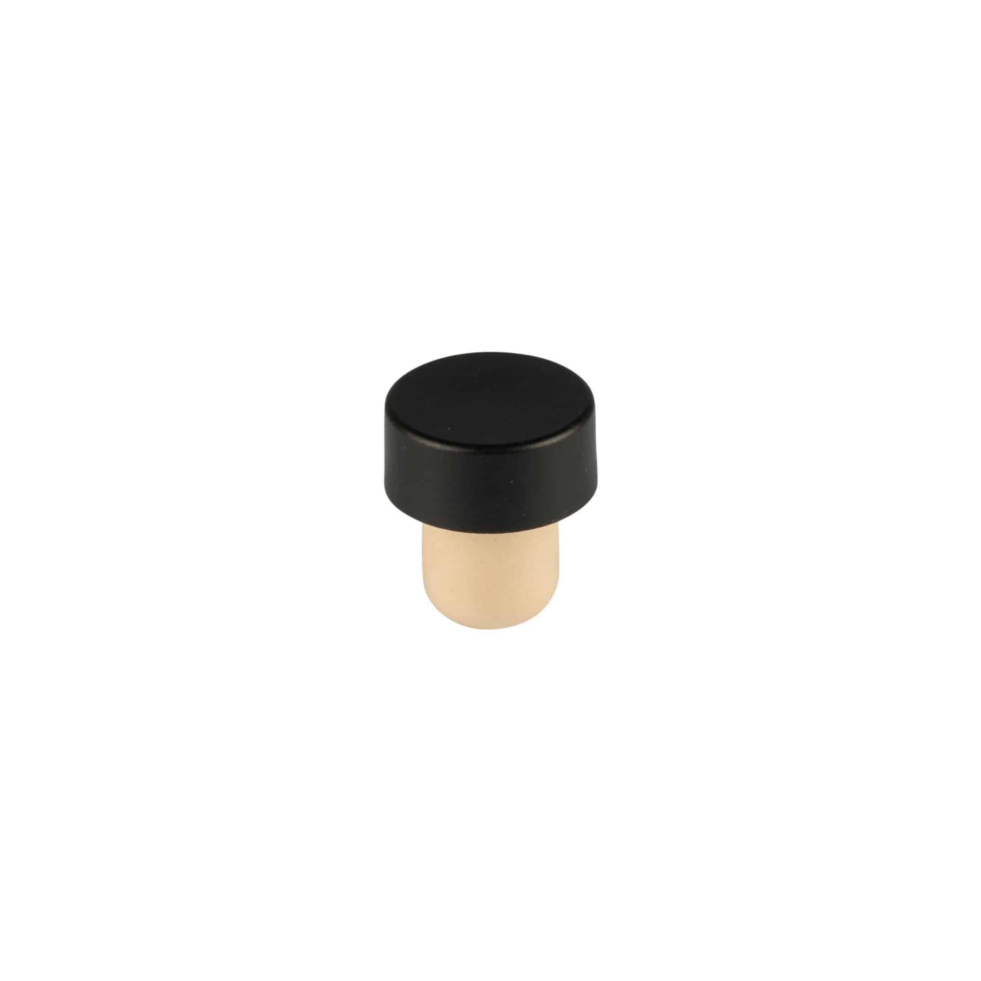 Bouchon avec poignée 11 mm, bois, noir, pour goulot : liège Bouchon avec poignée 11 mm, bois, noir, pour goulot : liège