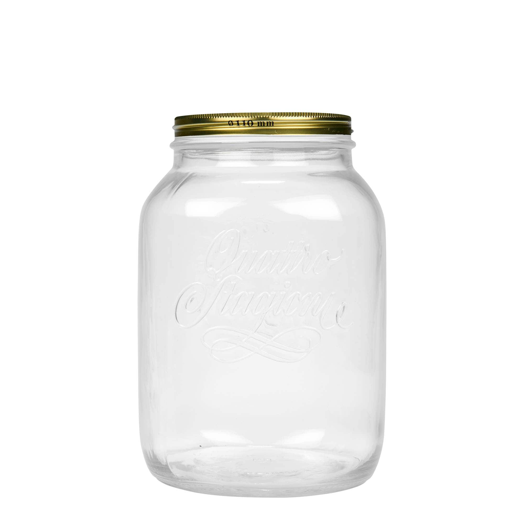 Bocal 3 000 ml 'Quattro Stagioni', bouchage: Bougage à vis Bocal 3 000 ml 'Quattro Stagioni', bouchage: Bougage à vis